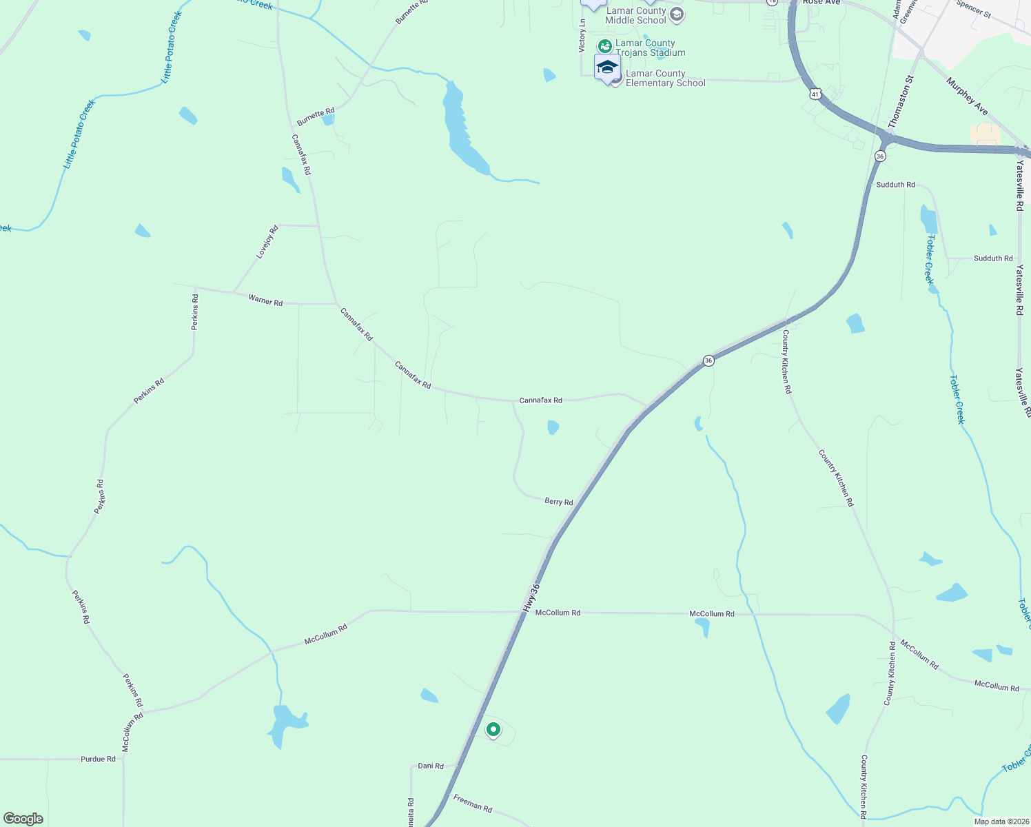 map of restaurants, bars, coffee shops, grocery stores, and more near 158 Berry Road in Barnesville
