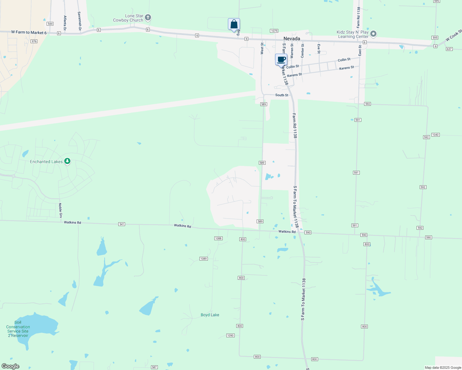 map of restaurants, bars, coffee shops, grocery stores, and more near 18814 Mona Drive in Nevada