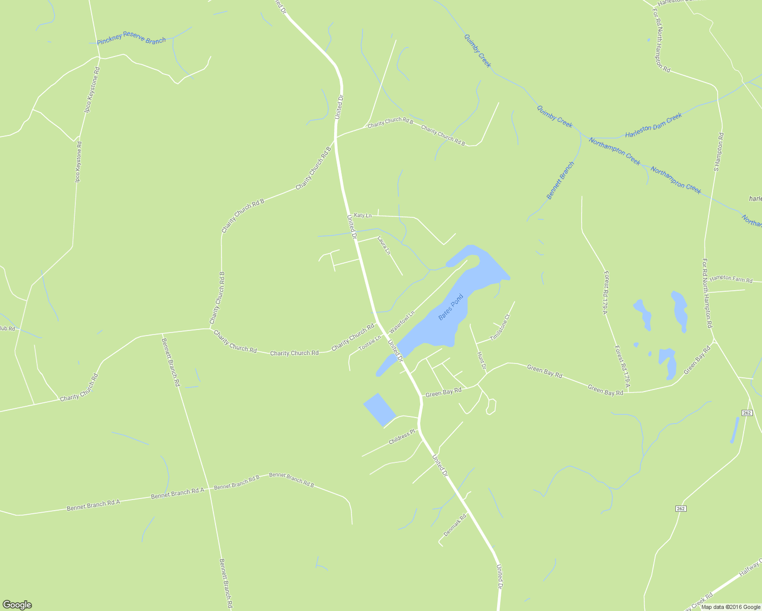 map of restaurants, bars, coffee shops, grocery stores, and more near 1868 United Drive in Huger