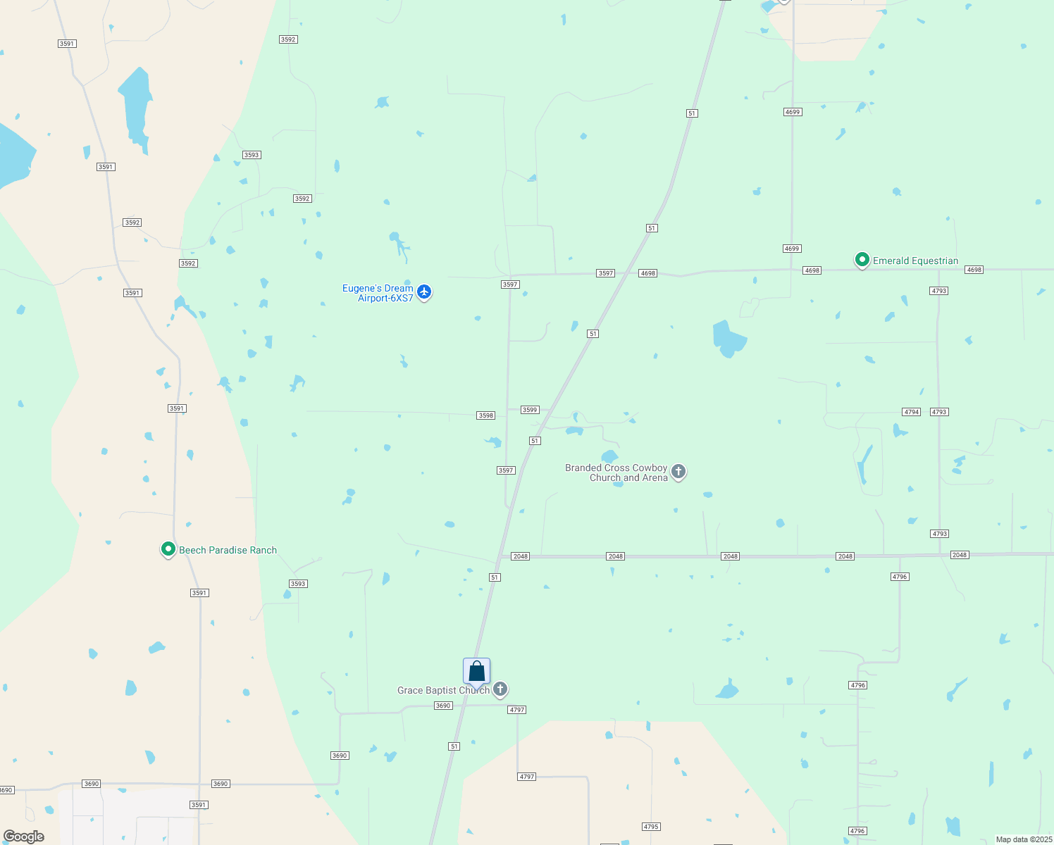 map of restaurants, bars, coffee shops, grocery stores, and more near 9256 Farm to Market 51 in Boyd