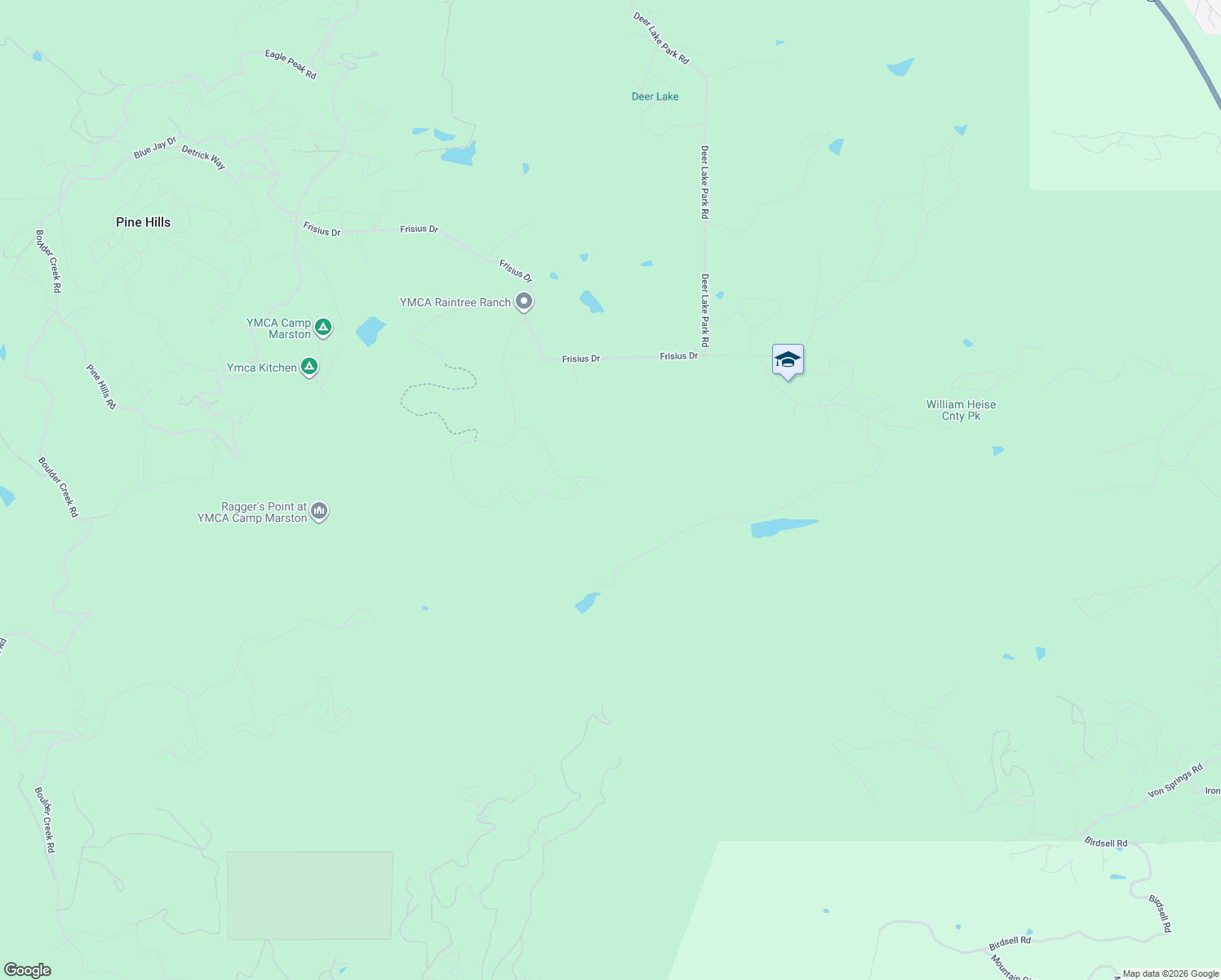 map of restaurants, bars, coffee shops, grocery stores, and more near 2101 Coulter Lane in Julian