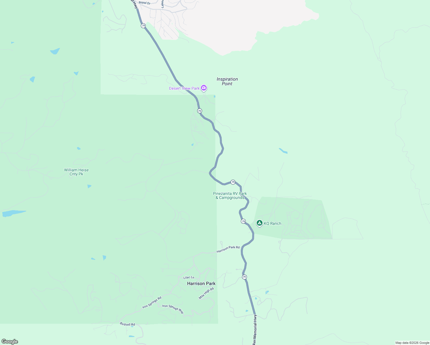 map of restaurants, bars, coffee shops, grocery stores, and more near 4251 California 79 in Julian