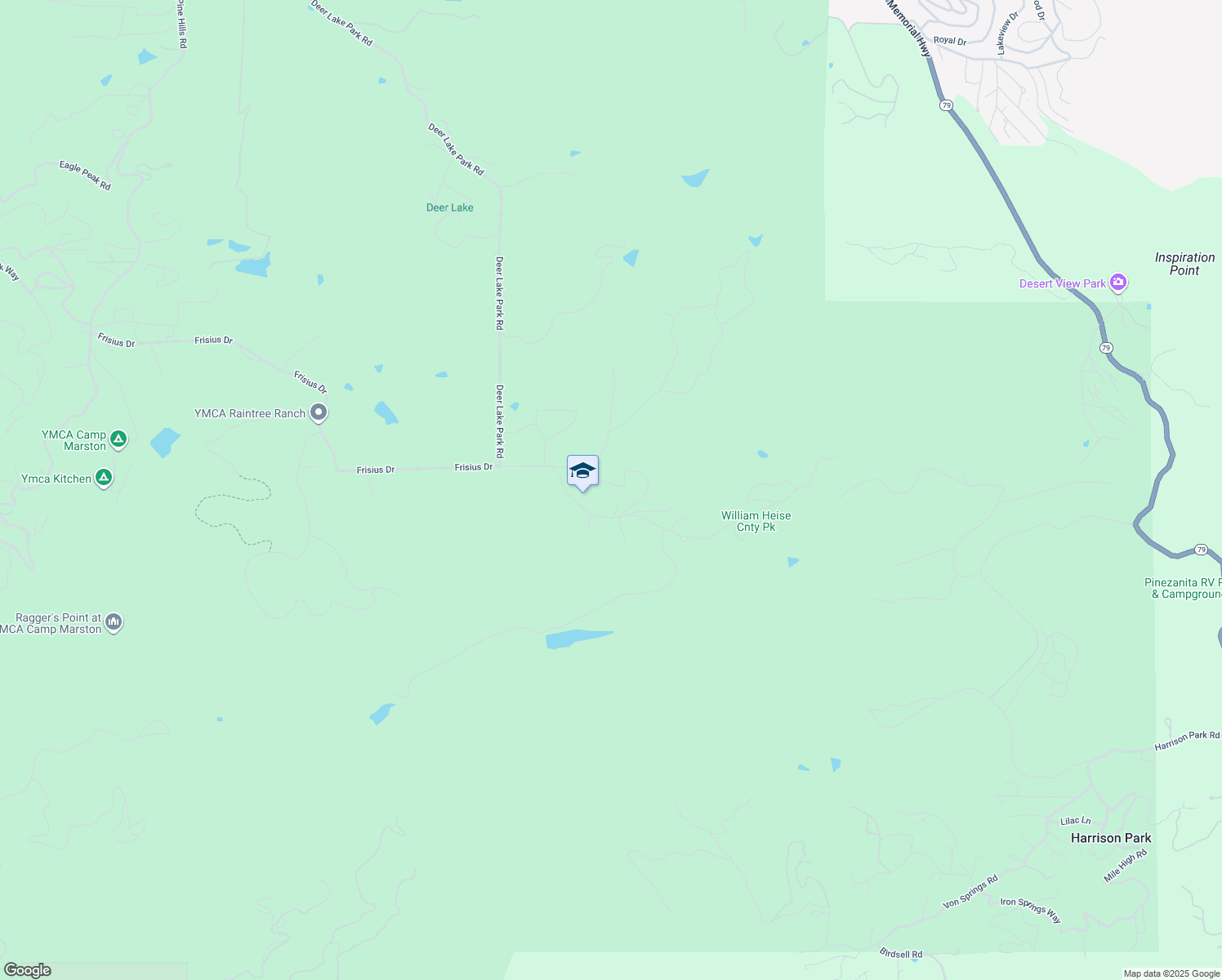 map of restaurants, bars, coffee shops, grocery stores, and more near 4760 Belvedere Drive in Julian