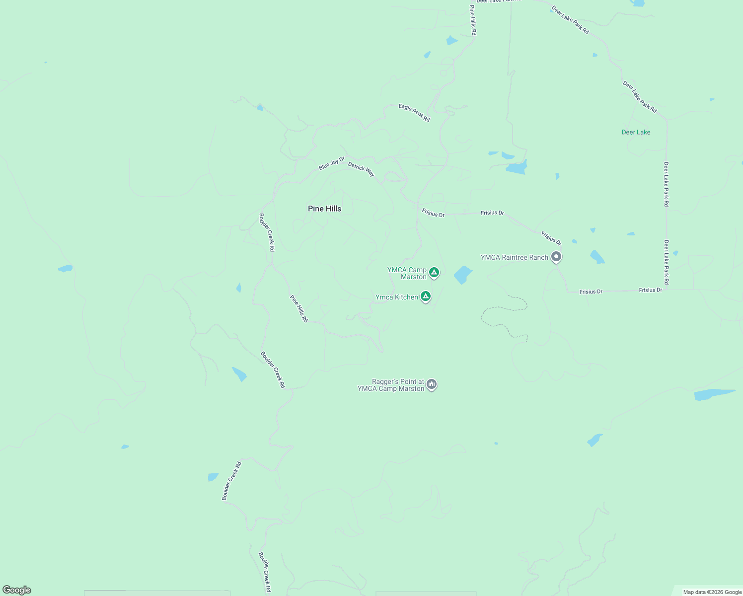 map of restaurants, bars, coffee shops, grocery stores, and more near 4656 Pine Ridge Avenue in Julian