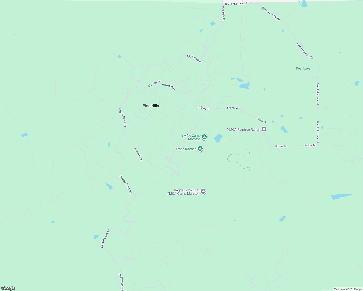map of restaurants, bars, coffee shops, grocery stores, and more near 4656 Pine Ridge Avenue in Julian