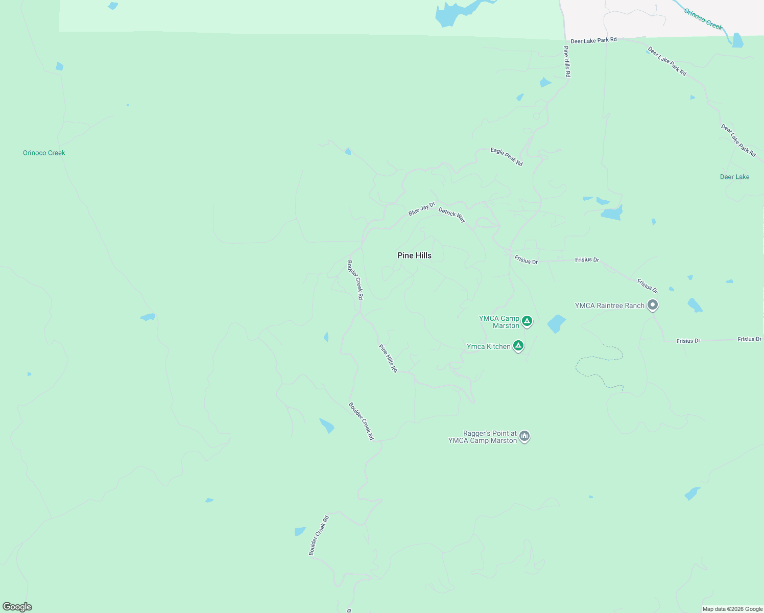 map of restaurants, bars, coffee shops, grocery stores, and more near 4989 Pine Ridge Avenue in Julian