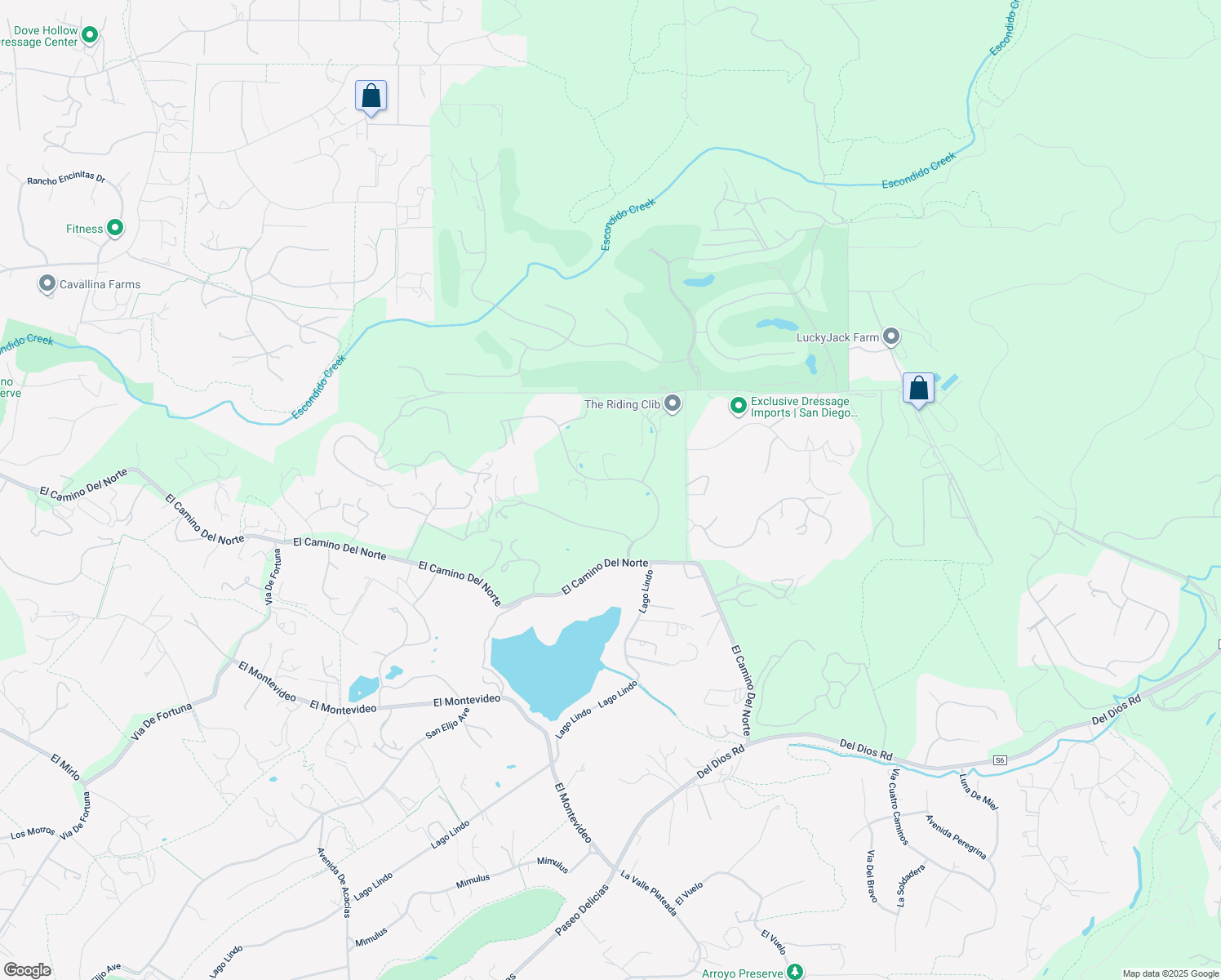 map of restaurants, bars, coffee shops, grocery stores, and more near in RCHO SANTA FE