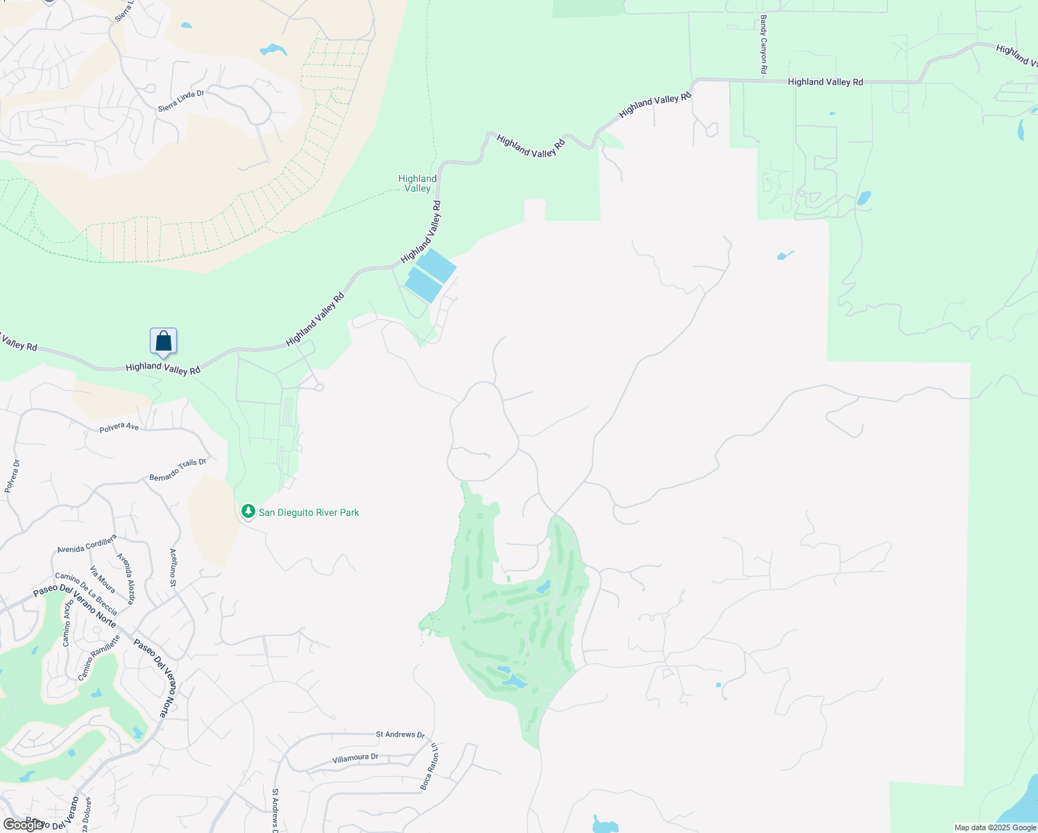 map of restaurants, bars, coffee shops, grocery stores, and more near 18795 Heritage Drive in Poway