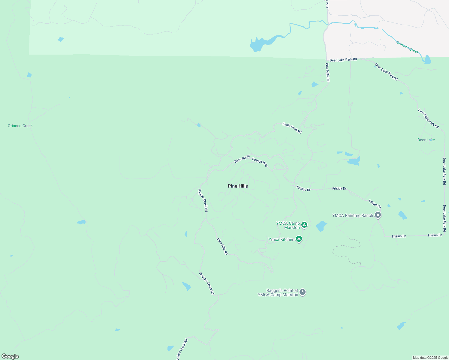 map of restaurants, bars, coffee shops, grocery stores, and more near 3306 Oak Grove Drive in Julian
