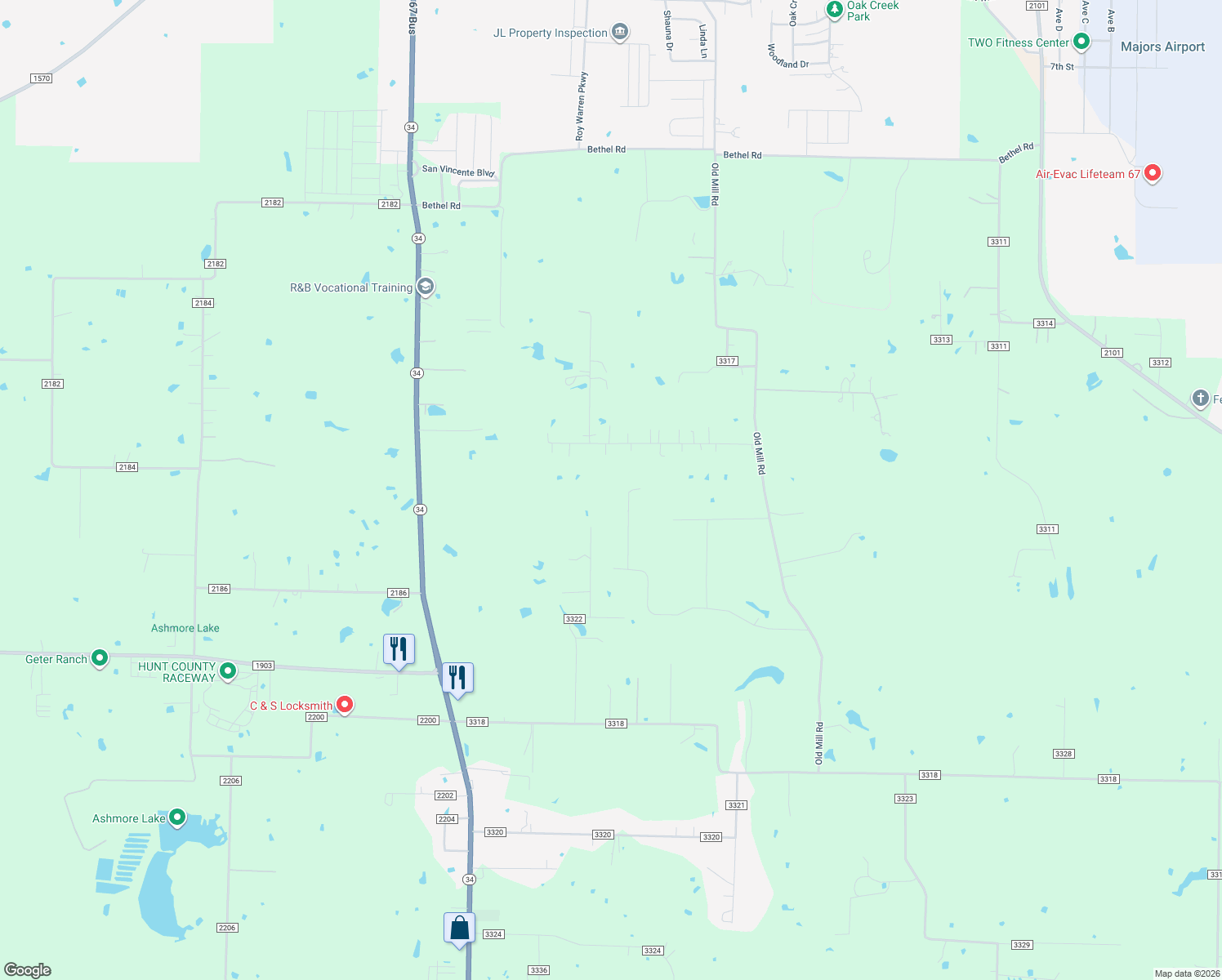 map of restaurants, bars, coffee shops, grocery stores, and more near 3568 Ranchwood Cir in Greenville