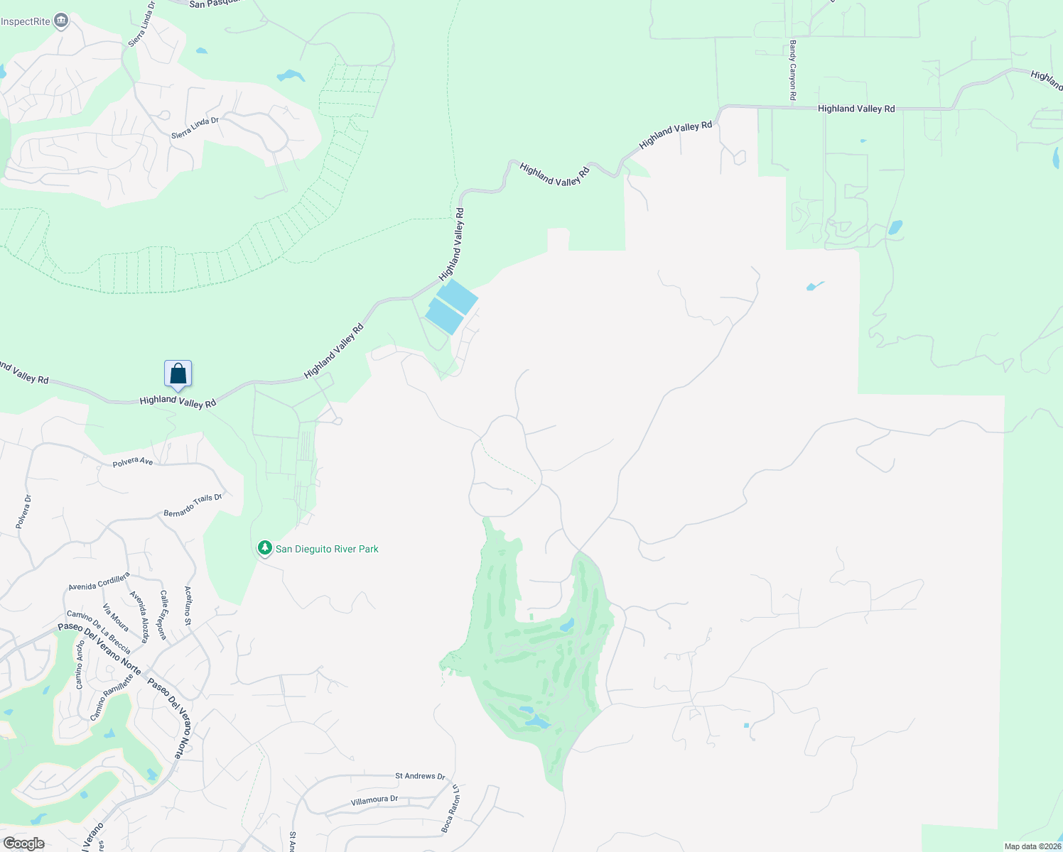 map of restaurants, bars, coffee shops, grocery stores, and more near 14160 Augusta Court in Poway