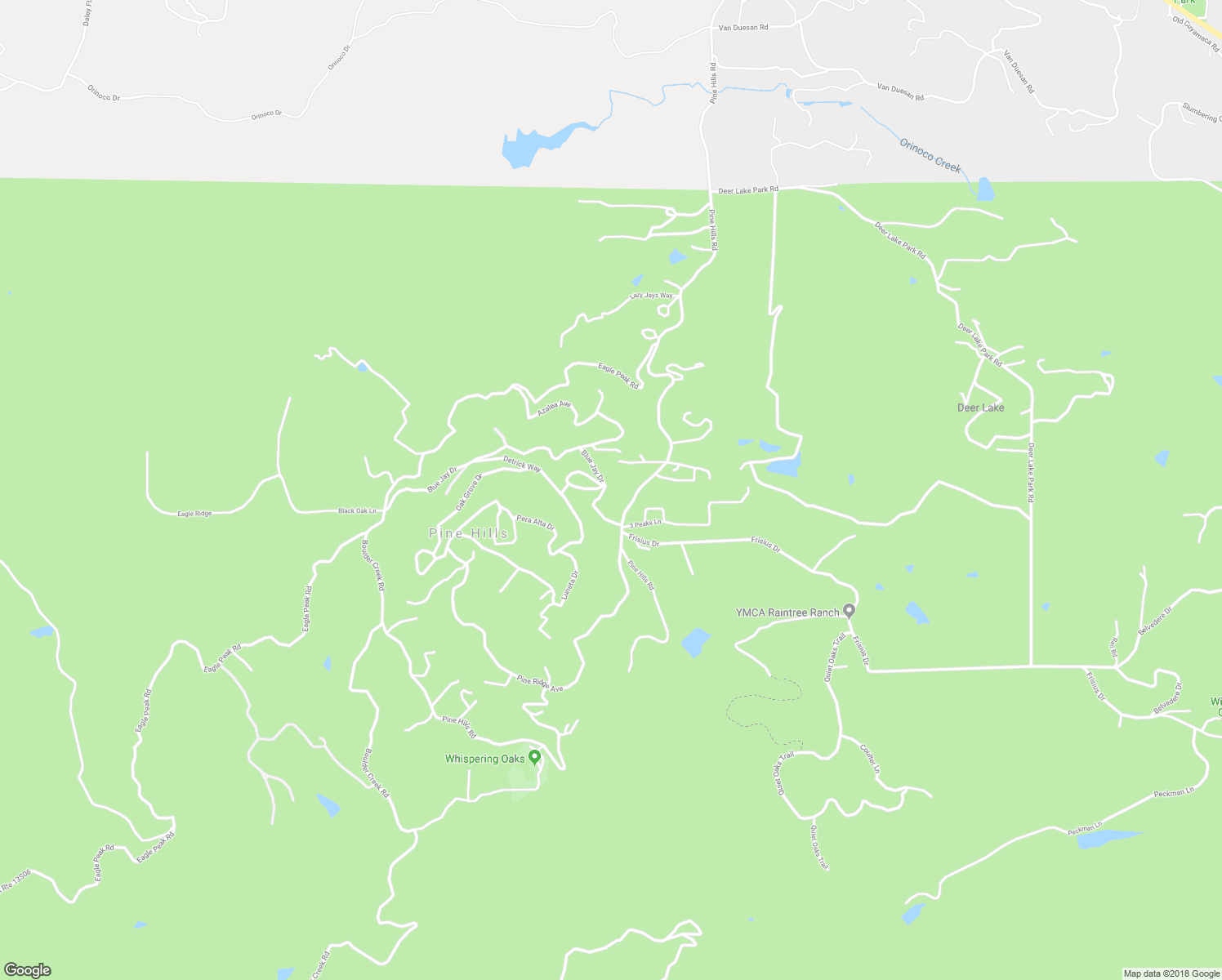 map of restaurants, bars, coffee shops, grocery stores, and more near 2904 Blue Jay Drive in Julian