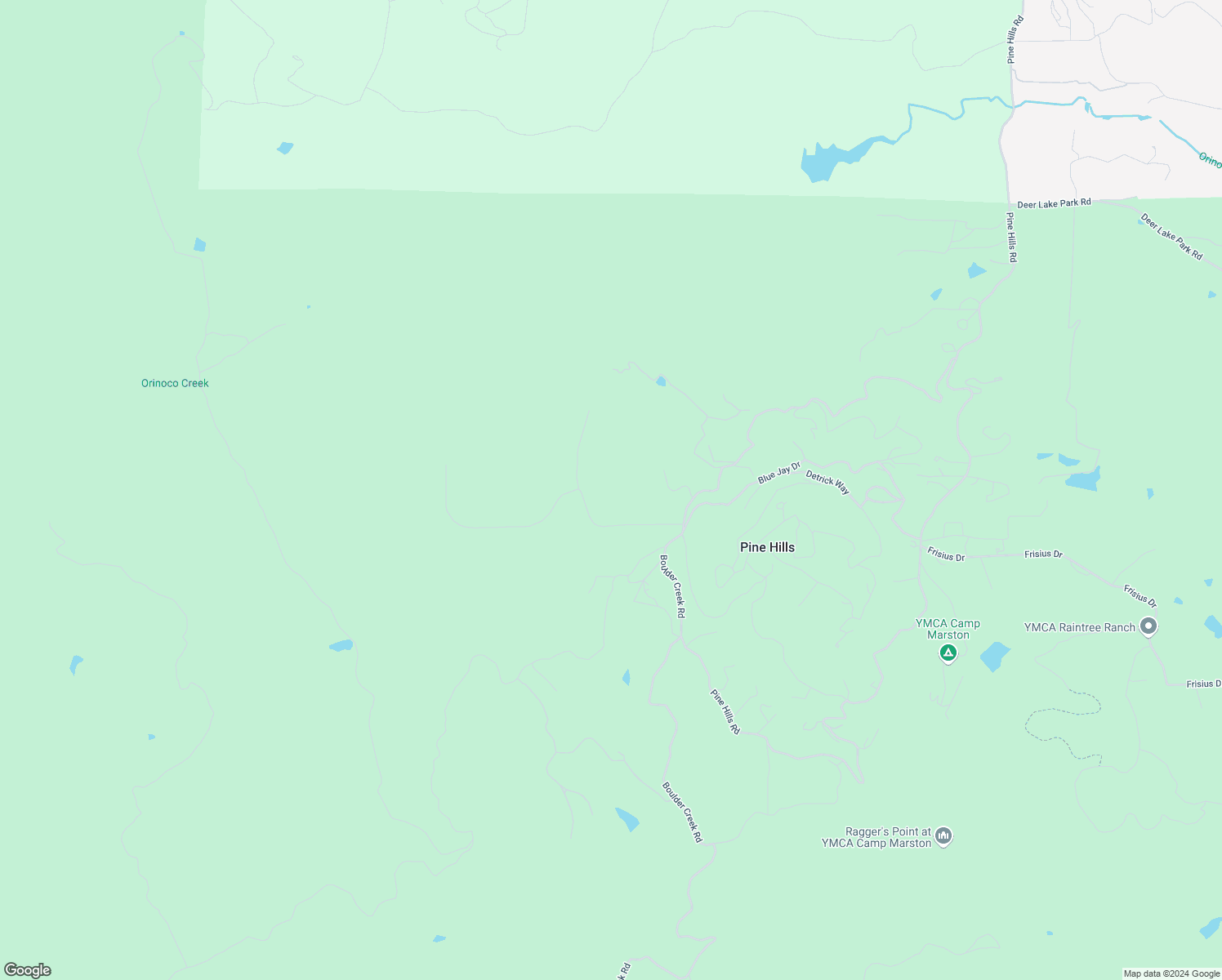 map of restaurants, bars, coffee shops, grocery stores, and more near 3280 Black Oak Lane in Julian