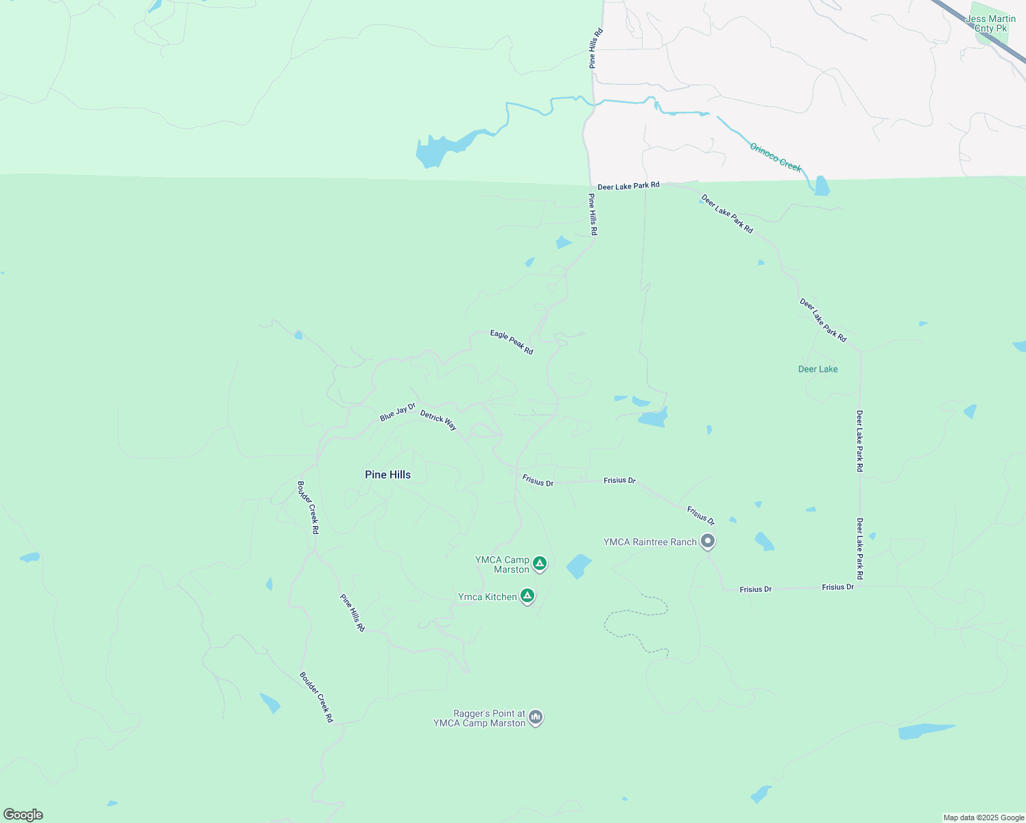 map of restaurants, bars, coffee shops, grocery stores, and more near 2904 Blue Jay Drive in Julian
