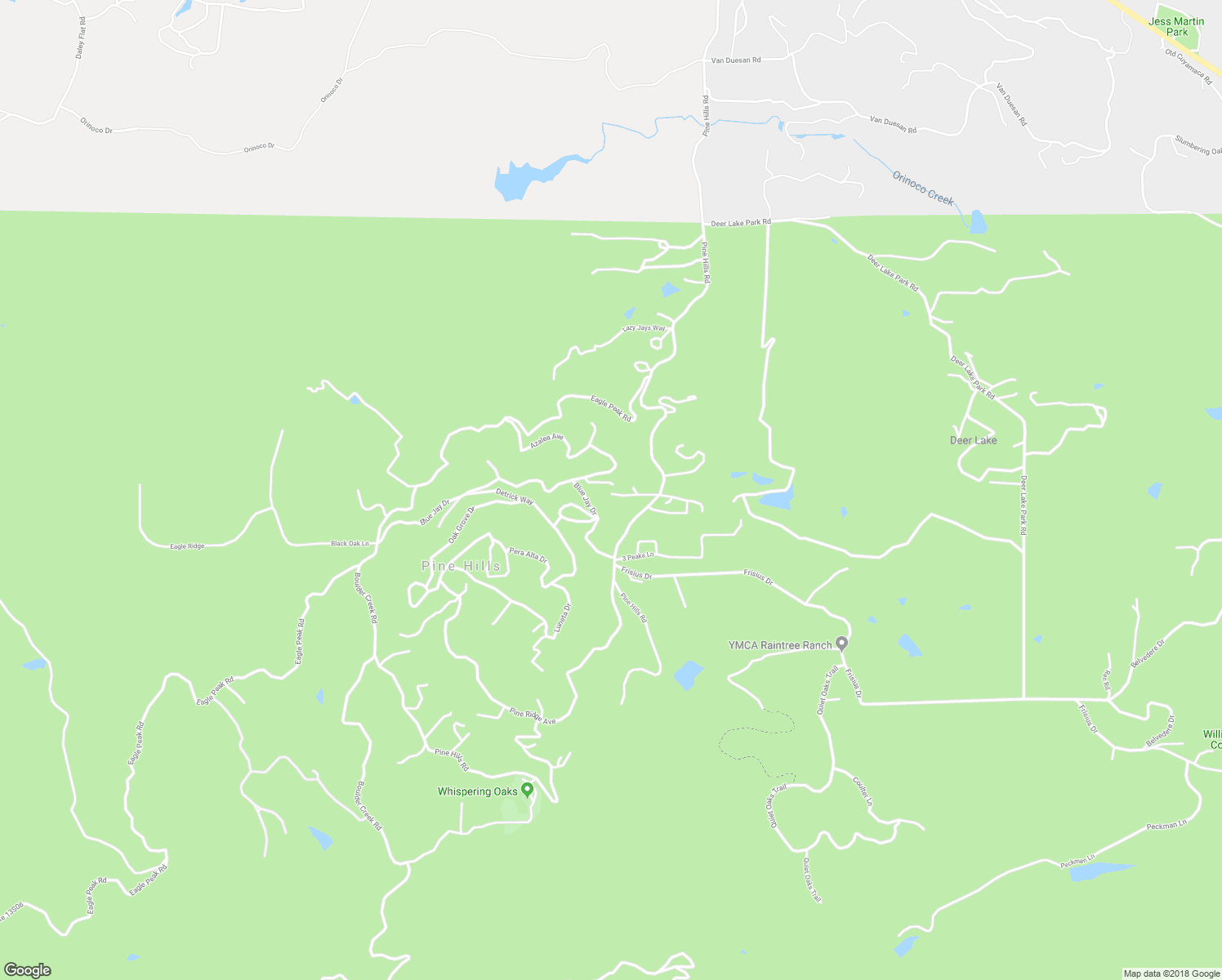 map of restaurants, bars, coffee shops, grocery stores, and more near 2730 Azalea Avenue in Julian