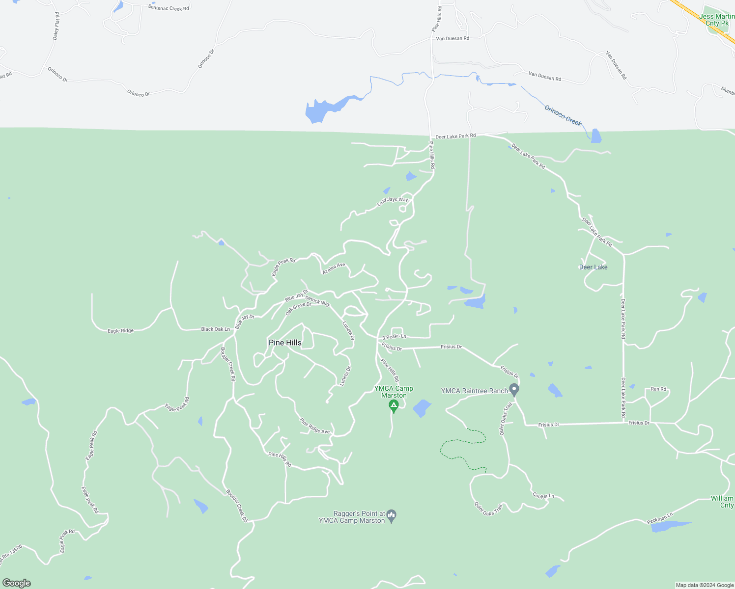 map of restaurants, bars, coffee shops, grocery stores, and more near 2718 Azalea Avenue in Julian