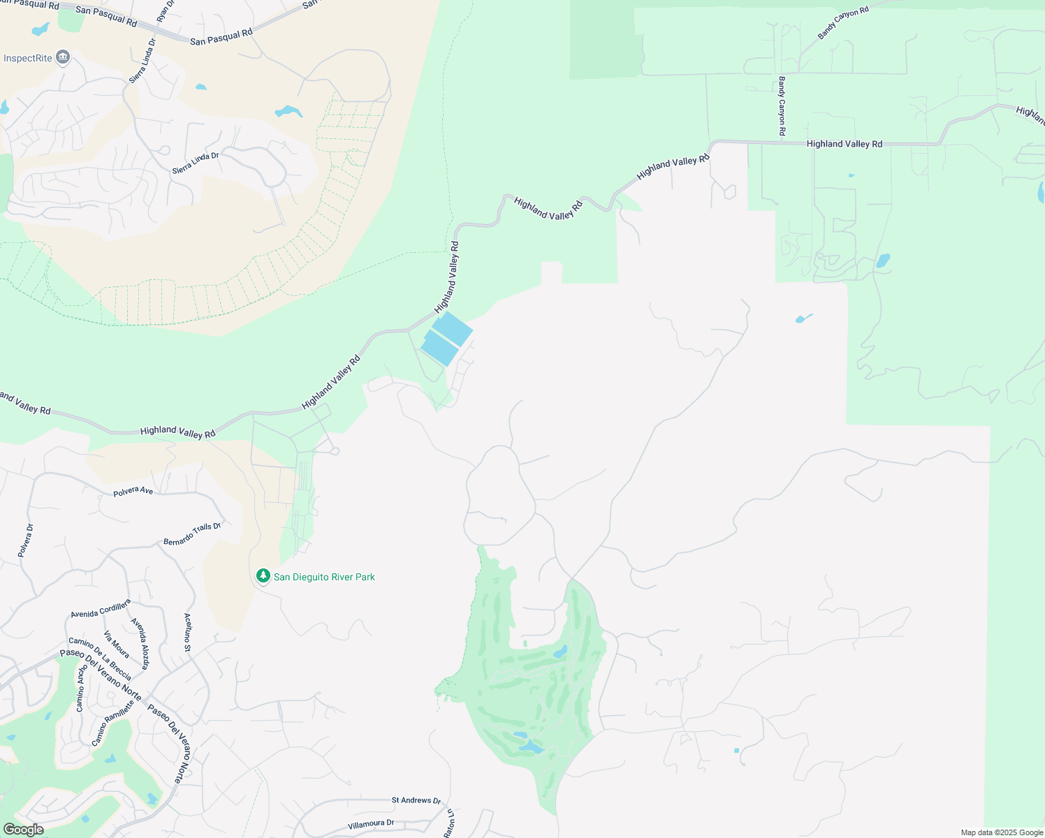 map of restaurants, bars, coffee shops, grocery stores, and more near 18805 Olympic Point in Poway