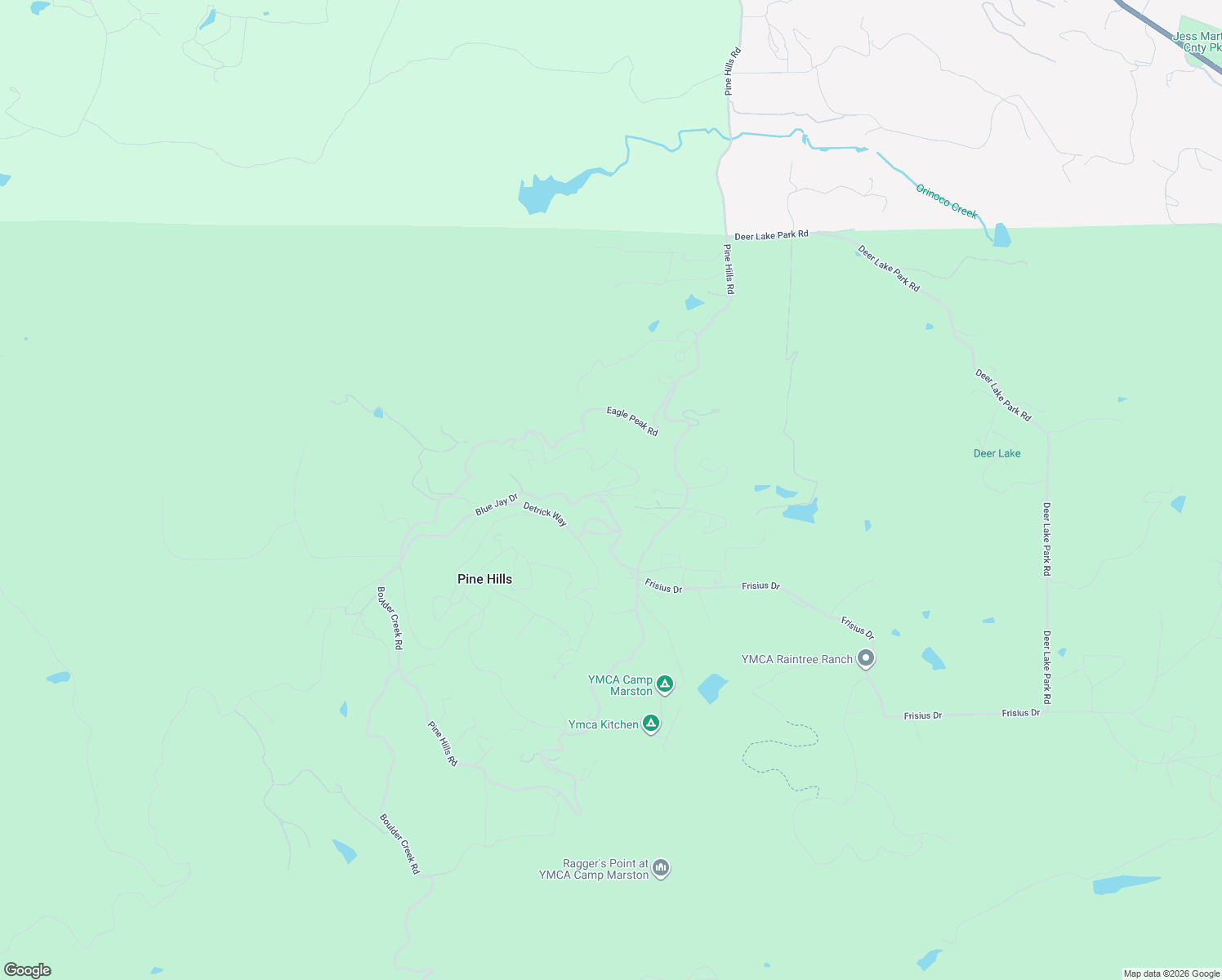 map of restaurants, bars, coffee shops, grocery stores, and more near 2730 Azalea Avenue in Julian