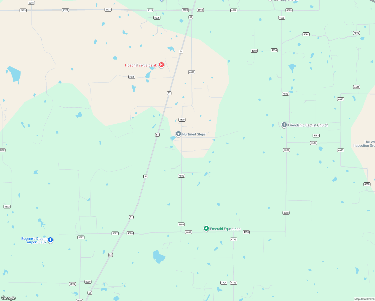 map of restaurants, bars, coffee shops, grocery stores, and more near 737 County Road 4699 in Boyd