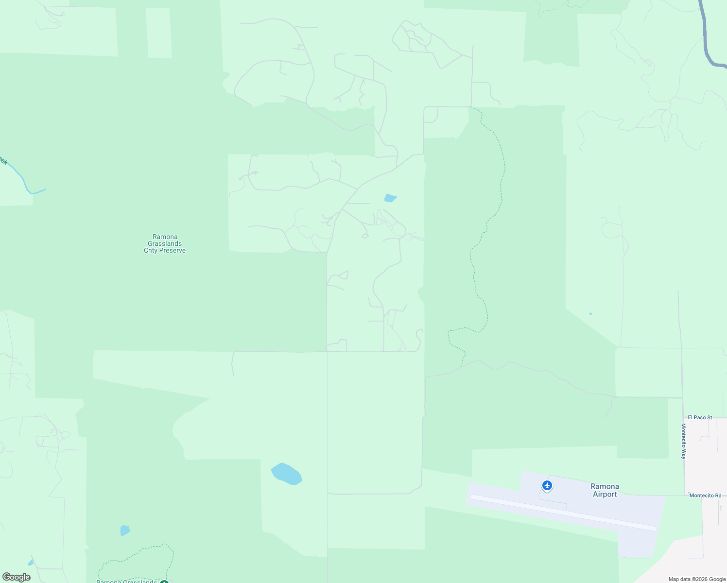 map of restaurants, bars, coffee shops, grocery stores, and more near 18405 Rangeland Road in Ramona