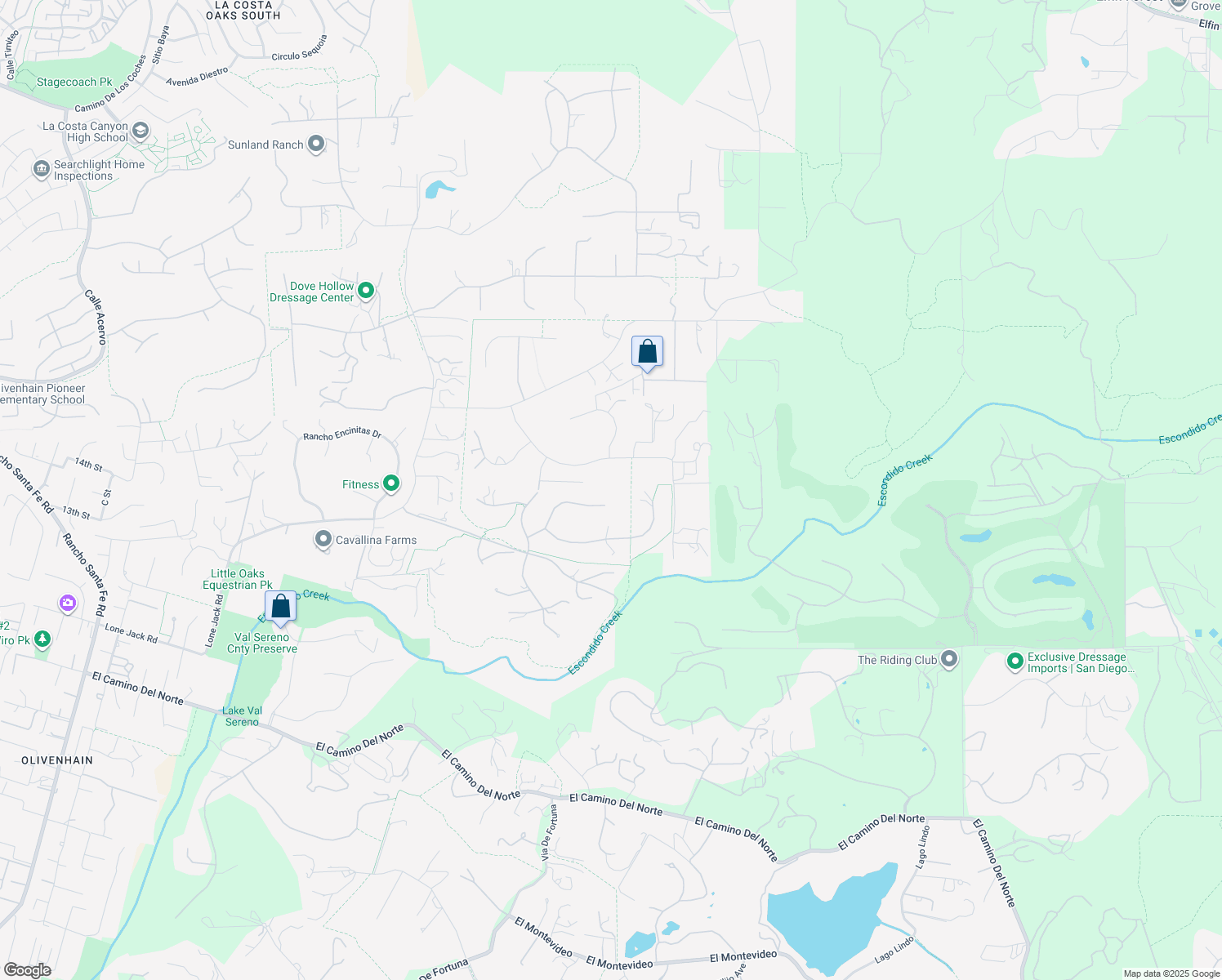 map of restaurants, bars, coffee shops, grocery stores, and more near 3478 Lilac Summit in Encinitas