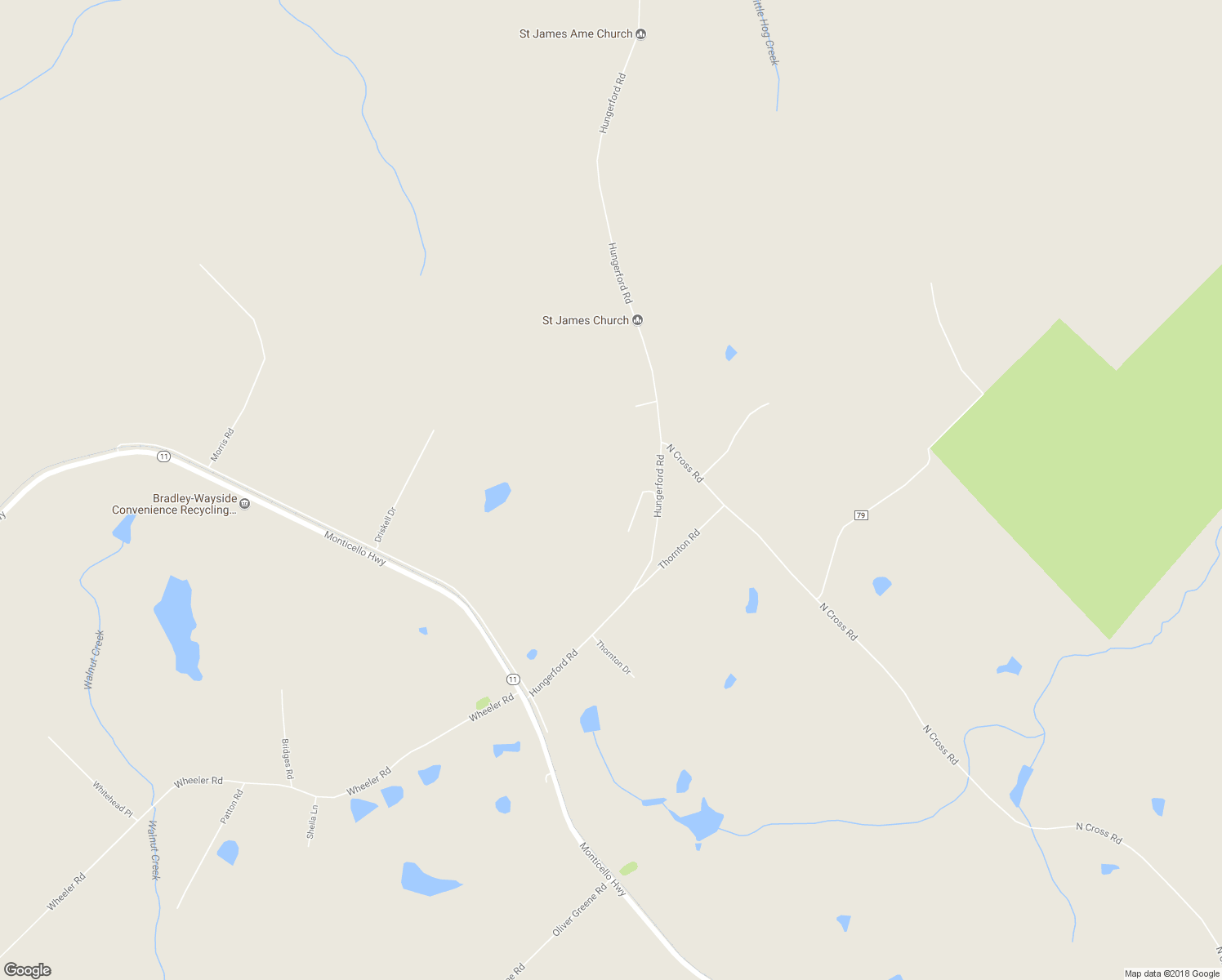 map of restaurants, bars, coffee shops, grocery stores, and more near 143 Slocumb Lane in Gray