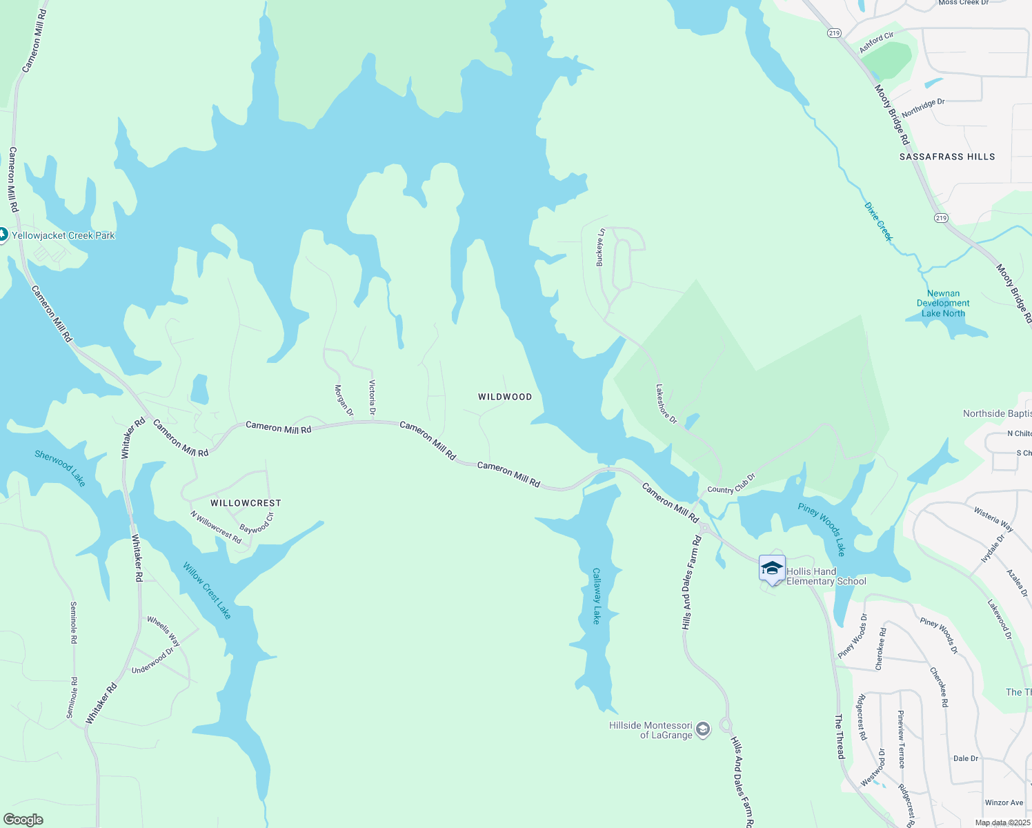 map of restaurants, bars, coffee shops, grocery stores, and more near 110 Deal Drive in LaGrange