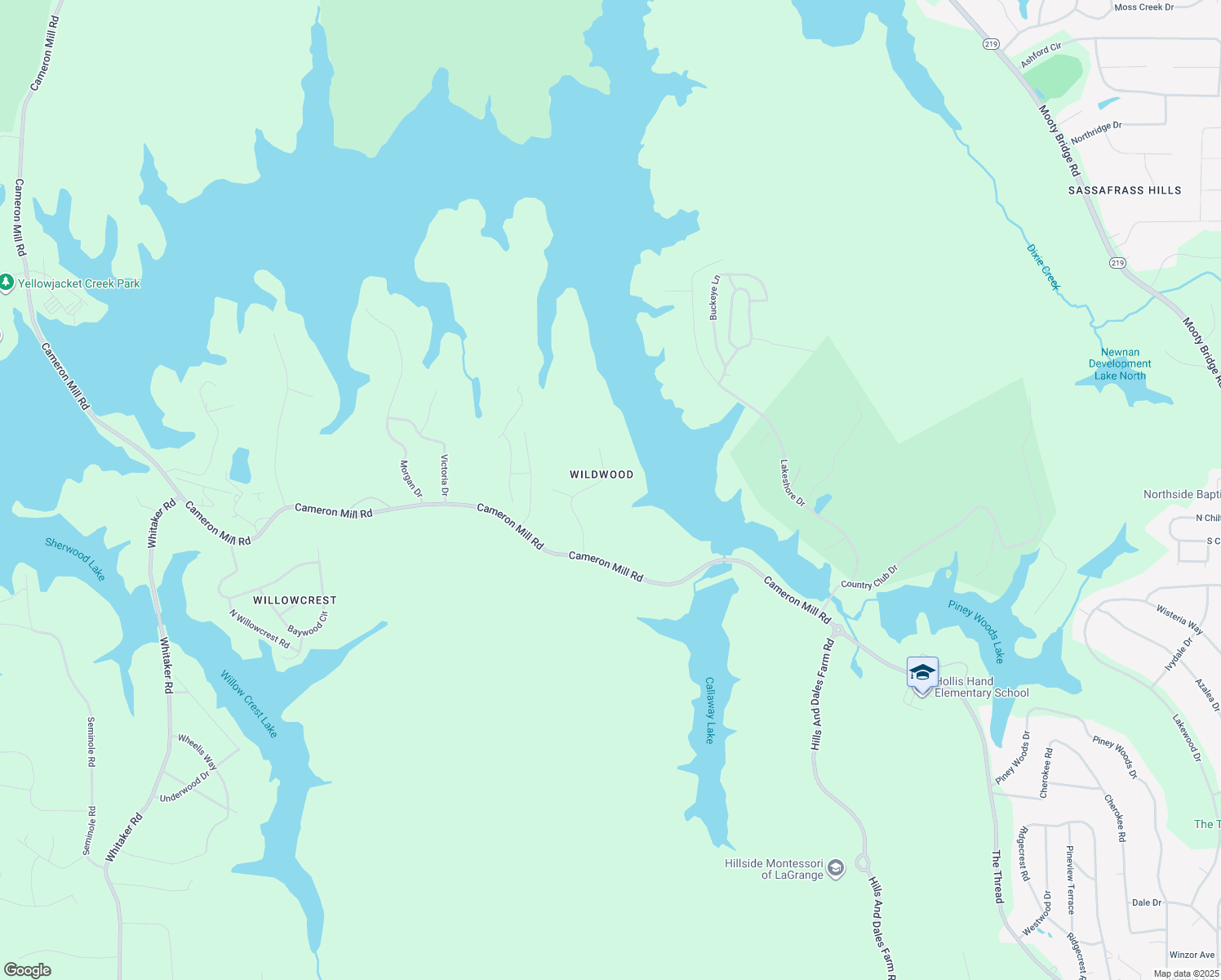 map of restaurants, bars, coffee shops, grocery stores, and more near 110 Deal Drive in LaGrange