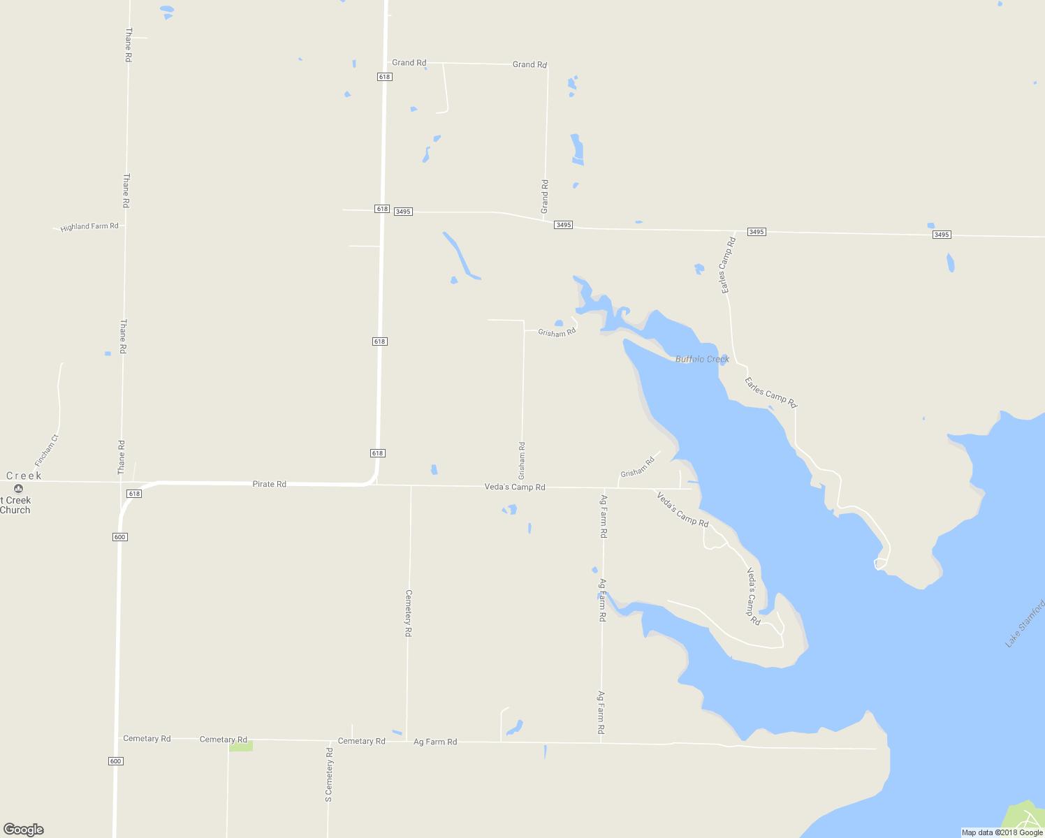 map of restaurants, bars, coffee shops, grocery stores, and more near Grisham Road in Haskell