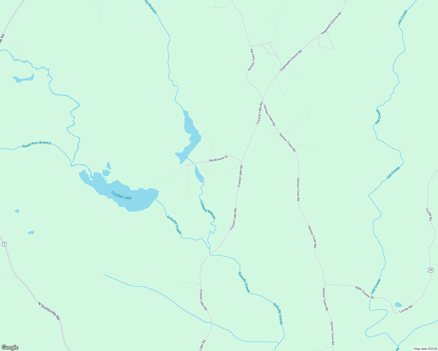 map of restaurants, bars, coffee shops, grocery stores, and more near 2359 Crystal Lake Road in West Blocton