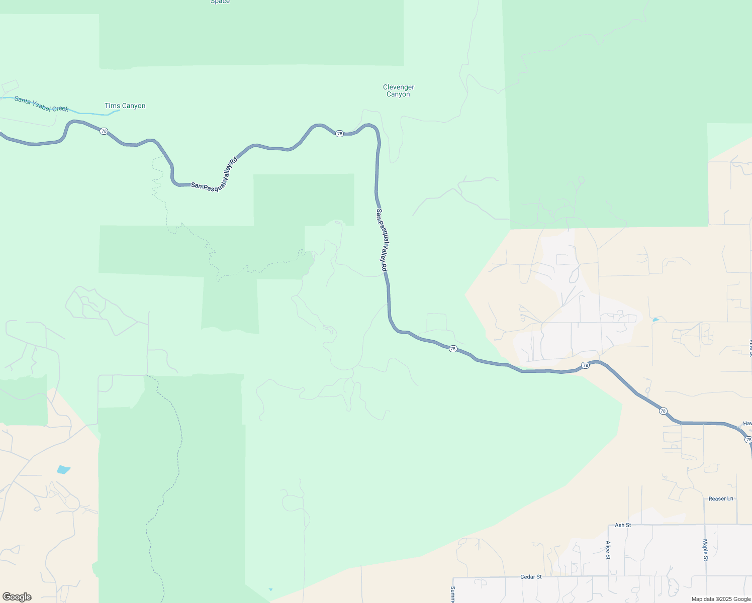 map of restaurants, bars, coffee shops, grocery stores, and more near 19737 California 78 in Ramona