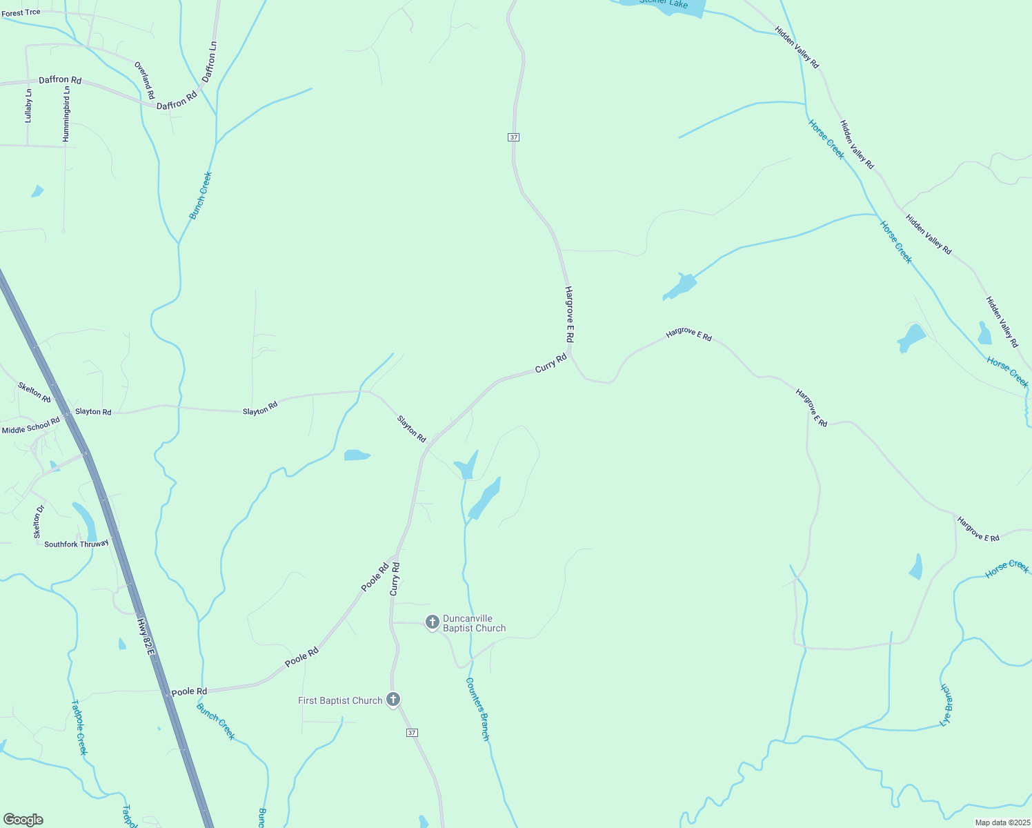 map of restaurants, bars, coffee shops, grocery stores, and more near 12489-12875 Sleepy Hollow Road in Duncanville