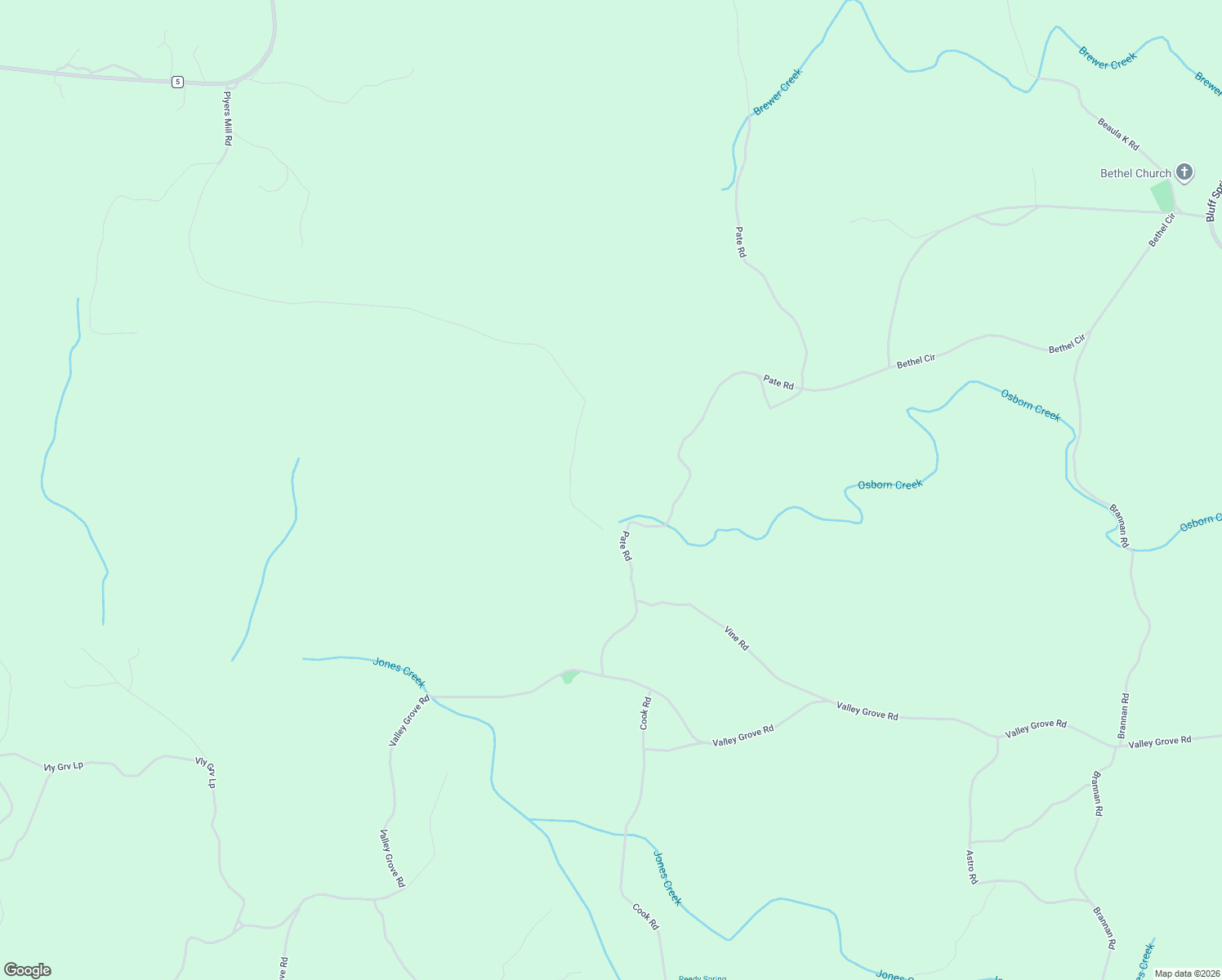 map of restaurants, bars, coffee shops, grocery stores, and more near 945 Pate Road in Alexander City
