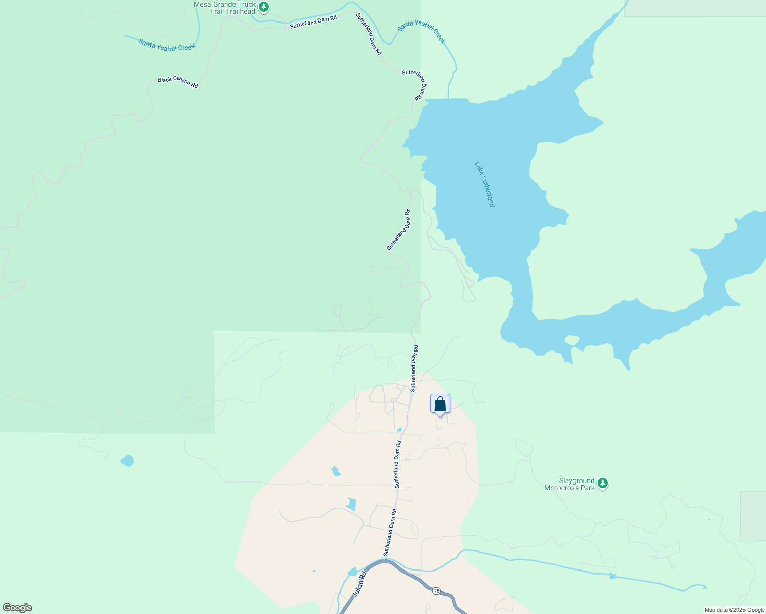 map of restaurants, bars, coffee shops, grocery stores, and more near 24851 Dam Oaks Drive in Ramona
