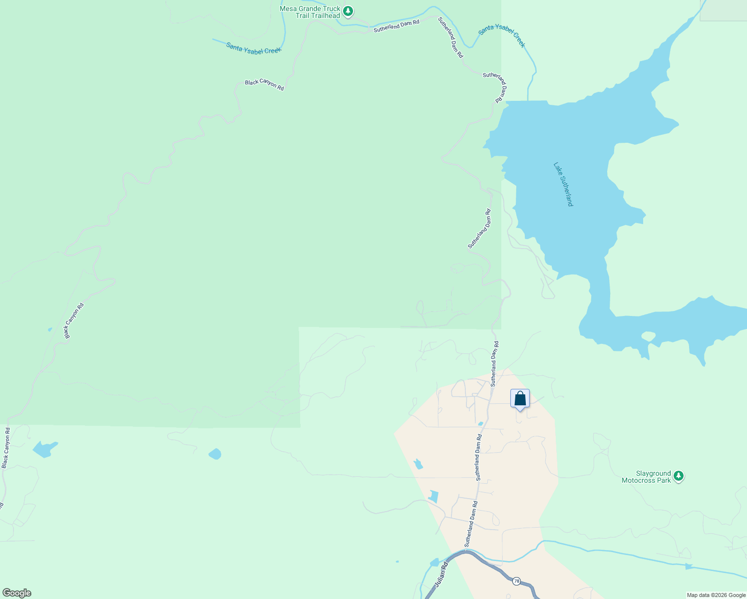 map of restaurants, bars, coffee shops, grocery stores, and more near 24701 Dam Oaks Drive in Ramona