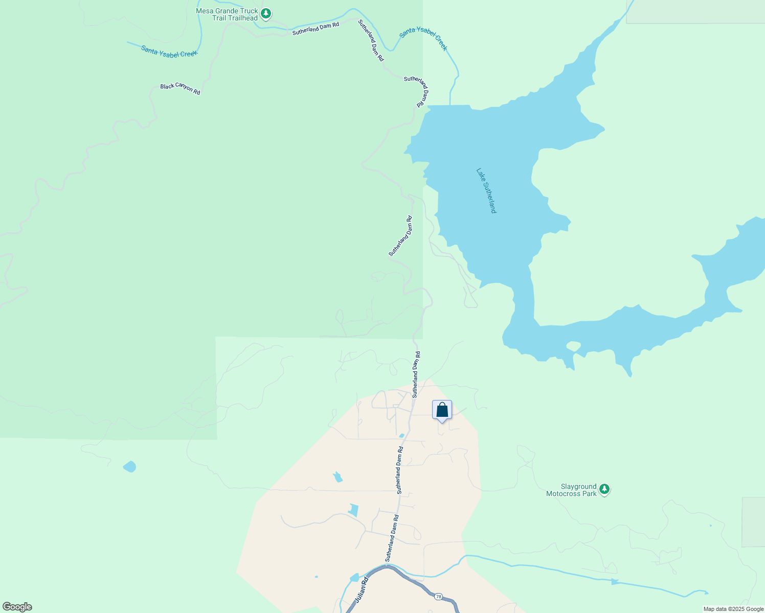 map of restaurants, bars, coffee shops, grocery stores, and more near 24851 Dam Oaks Drive in Ramona