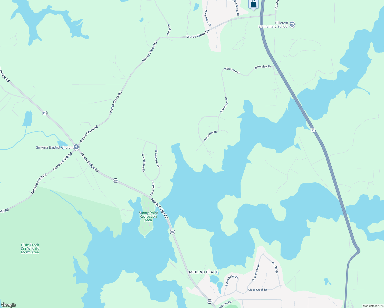 map of restaurants, bars, coffee shops, grocery stores, and more near 66 Waterview Court in LaGrange