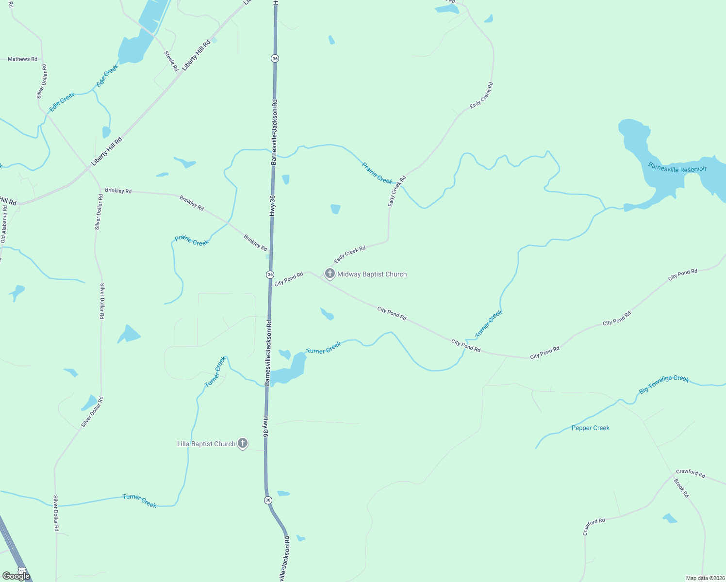 map of restaurants, bars, coffee shops, grocery stores, and more near 202 City Pond Road in Barnesville