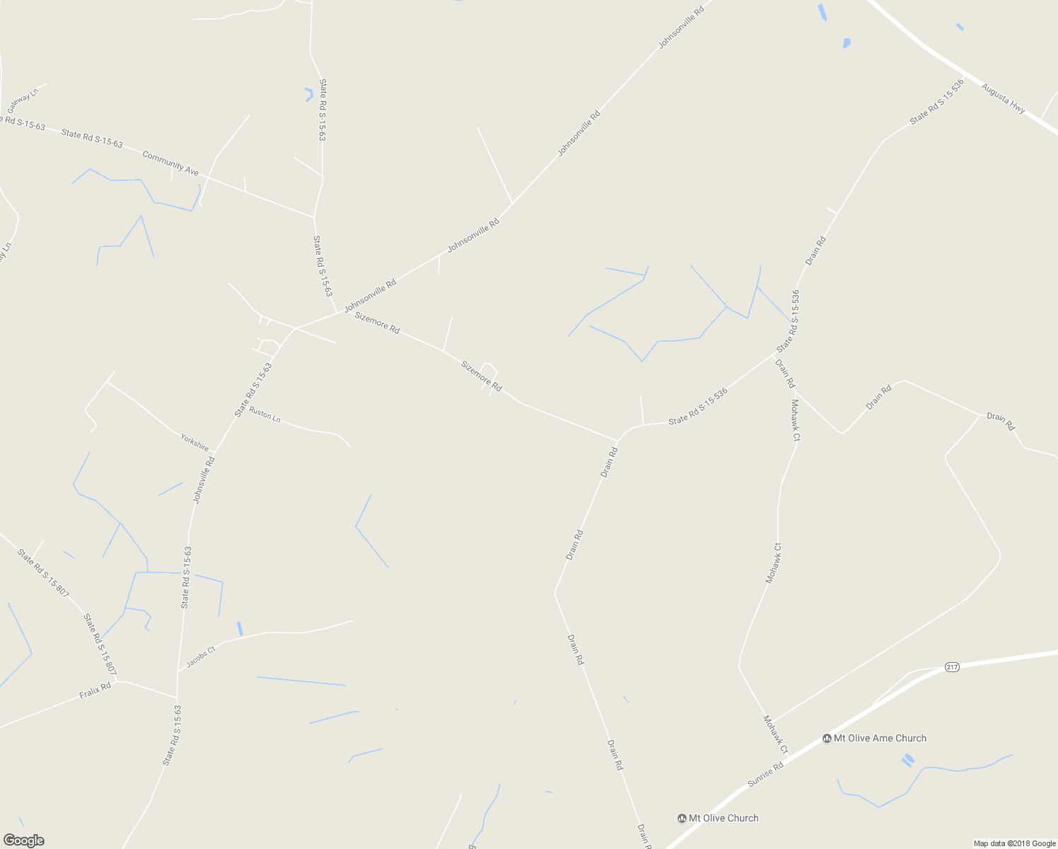 map of restaurants, bars, coffee shops, grocery stores, and more near 343 Sizemore Road in Smoaks
