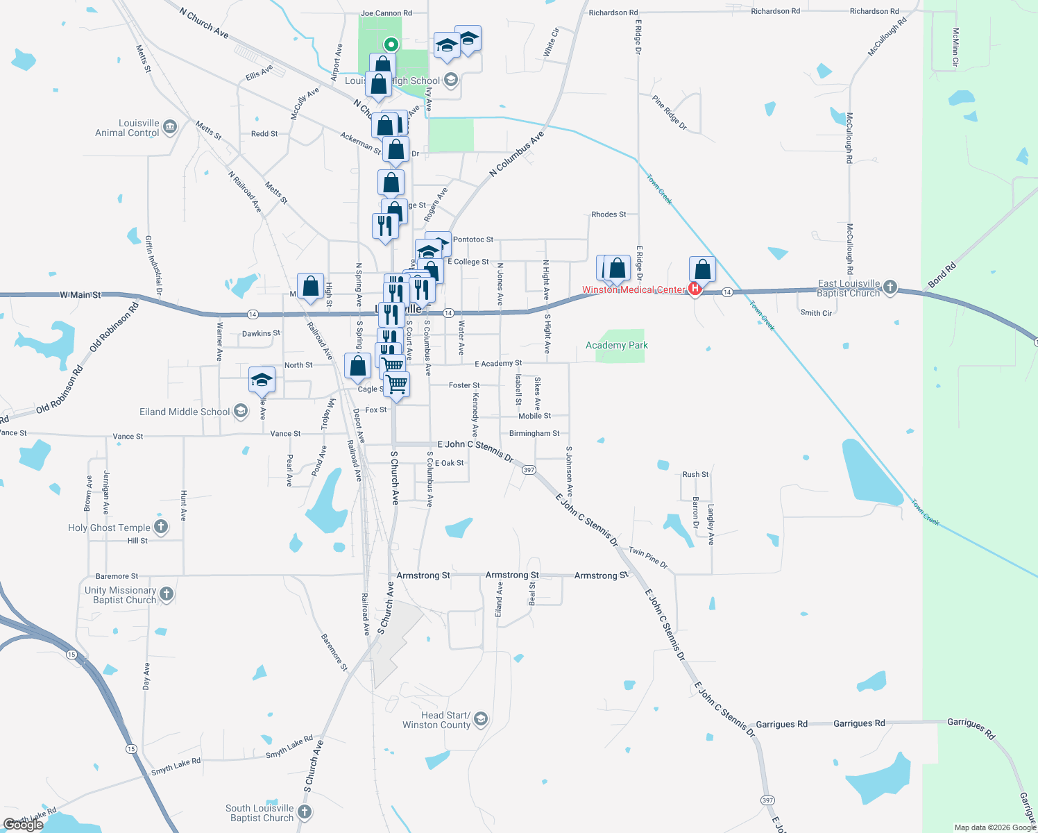 map of restaurants, bars, coffee shops, grocery stores, and more near 199 Isabell Street in Louisville