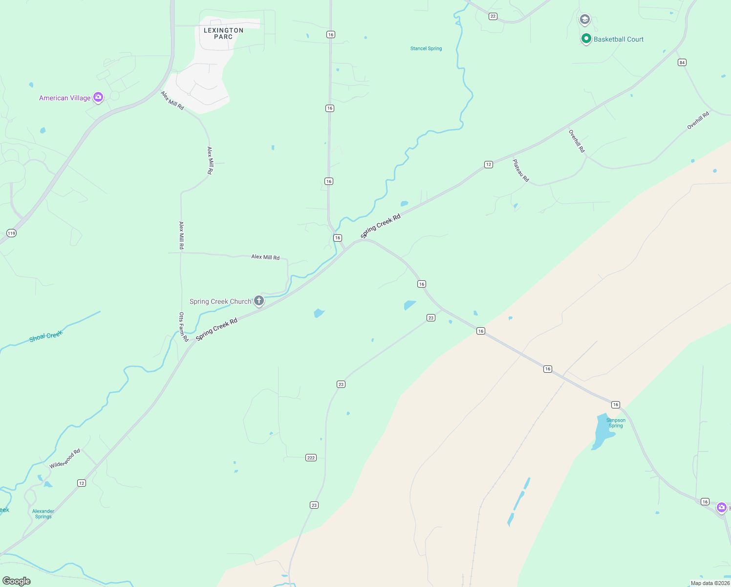map of restaurants, bars, coffee shops, grocery stores, and more near 4747 County Road 16 in Calera