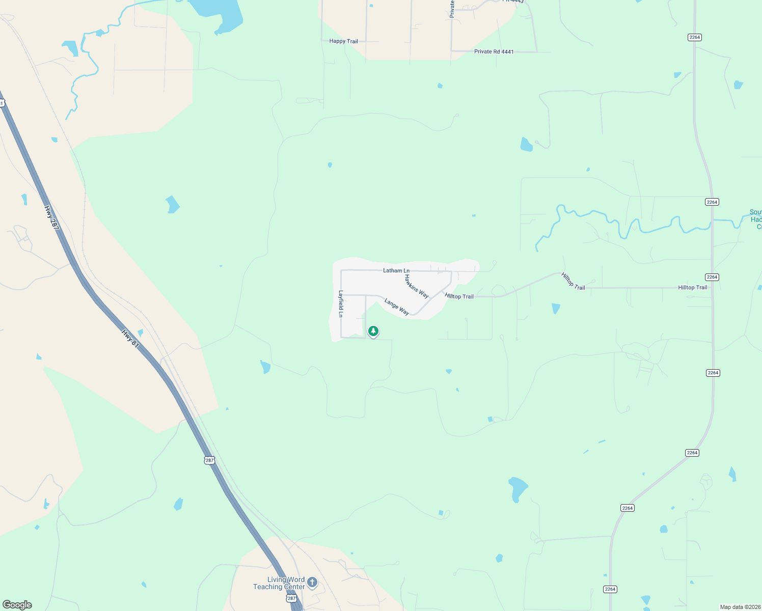 map of restaurants, bars, coffee shops, grocery stores, and more near 195 Lange Way in Rhome
