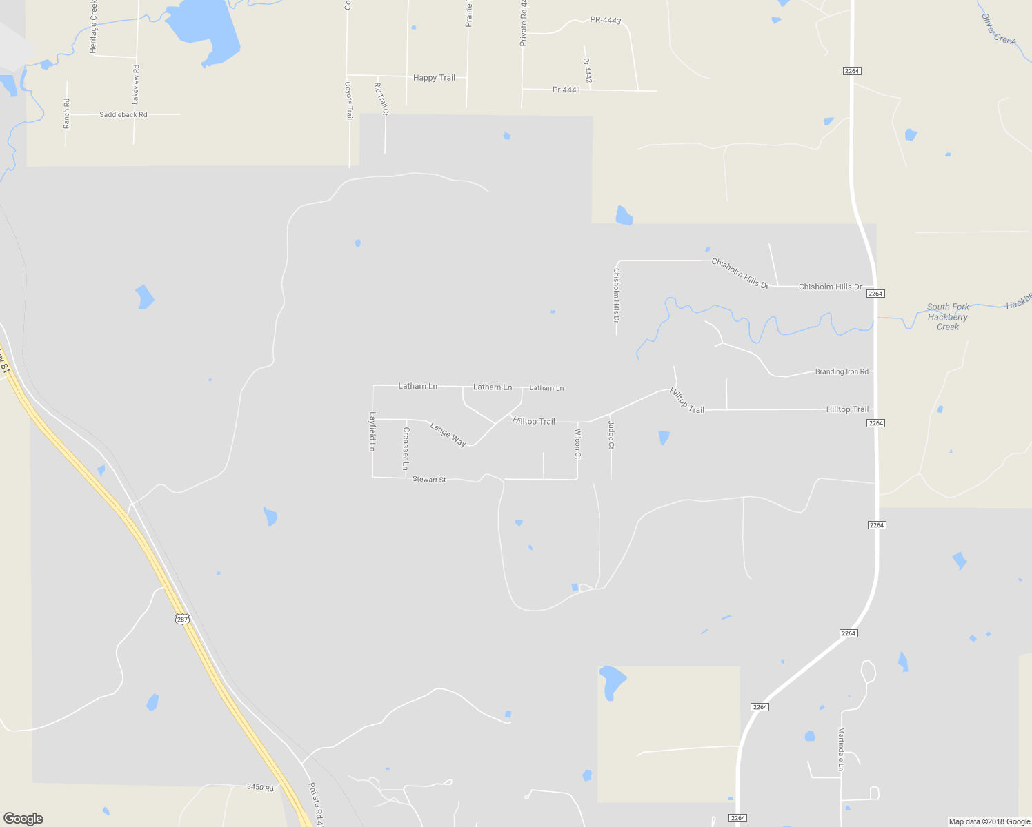 map of restaurants, bars, coffee shops, grocery stores, and more near 778 Hilltop Trail in Rhome