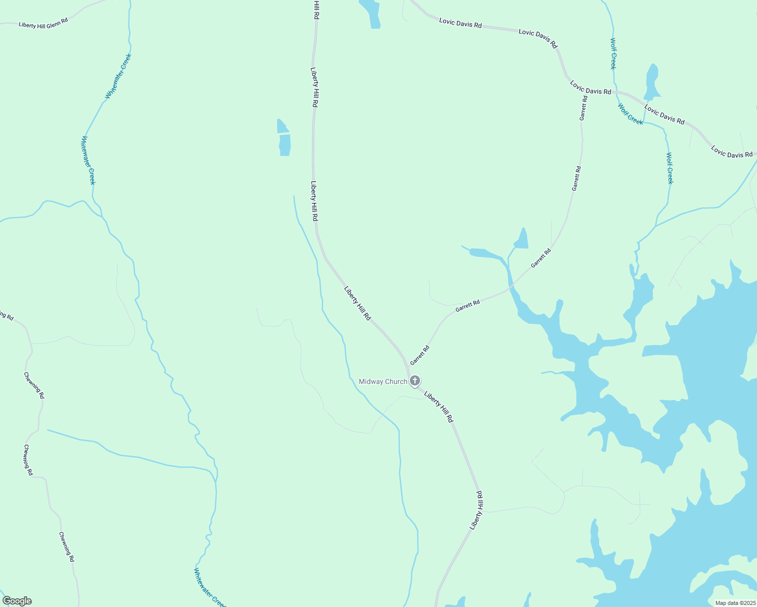 map of restaurants, bars, coffee shops, grocery stores, and more near 1612 Liberty Hill Road in LaGrange