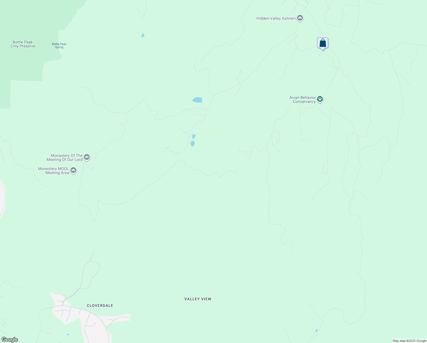 map of restaurants, bars, coffee shops, grocery stores, and more near Old Wagon Road in San Diego County