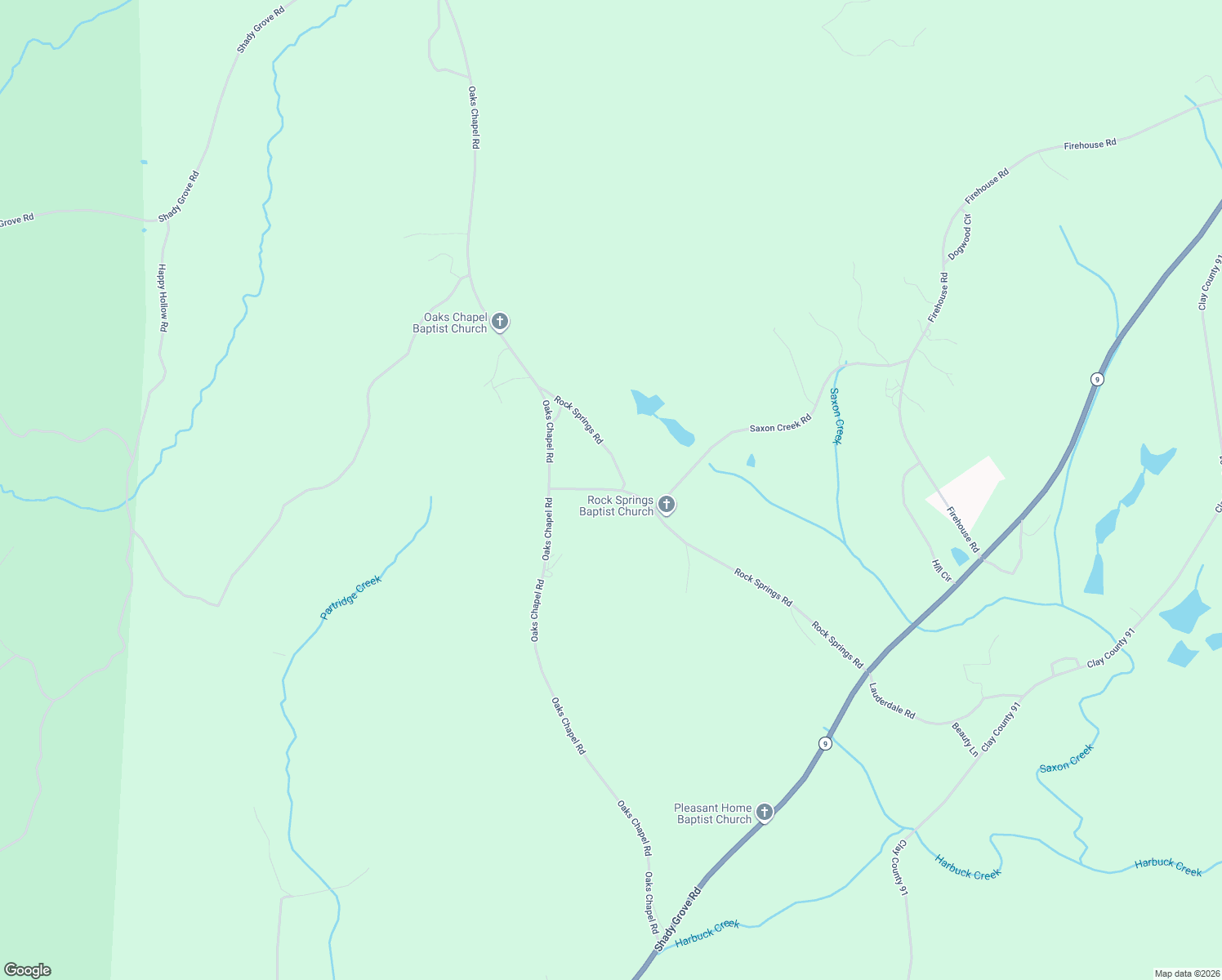 map of restaurants, bars, coffee shops, grocery stores, and more near 914 Rock Springs Road in Goodwater