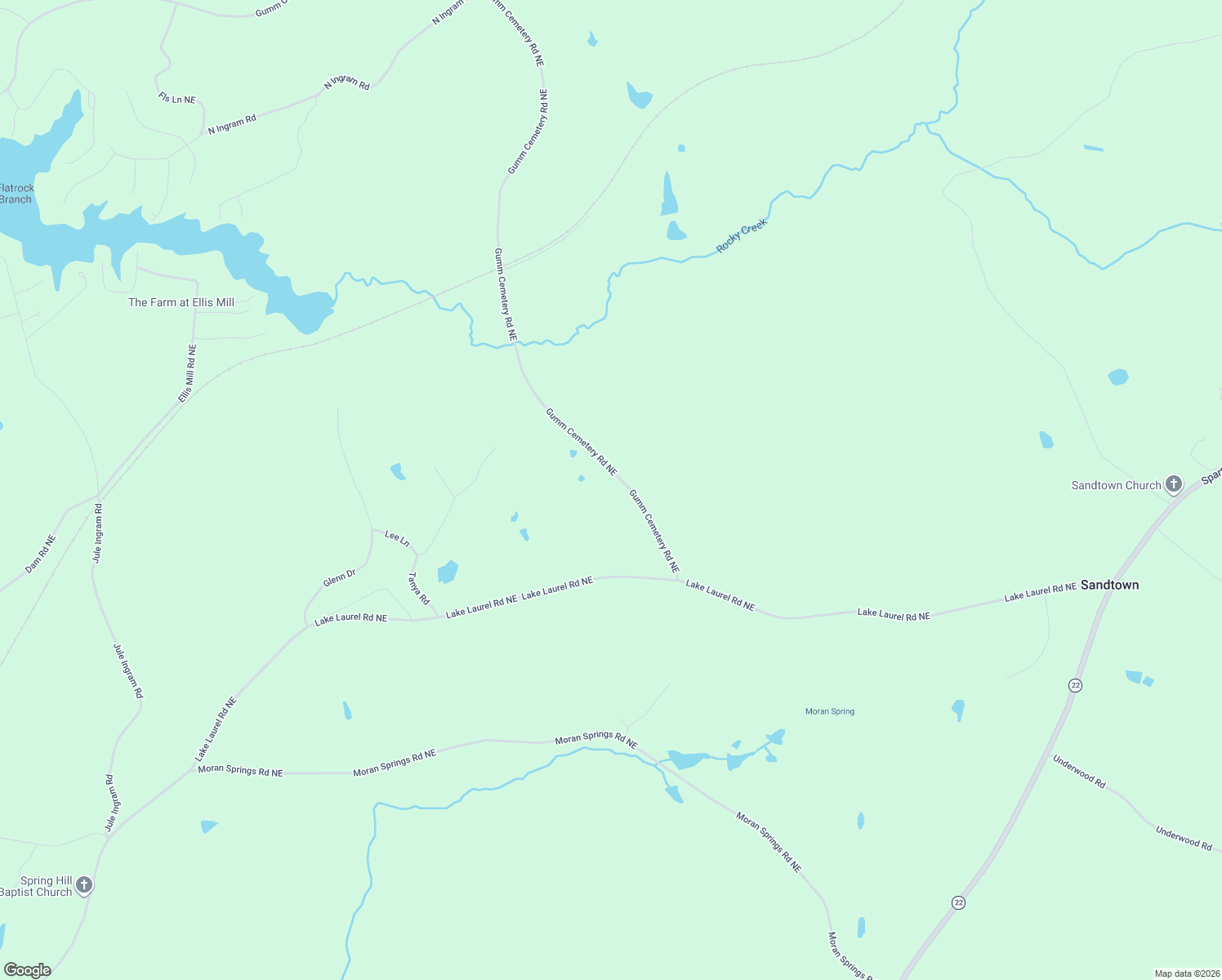 map of restaurants, bars, coffee shops, grocery stores, and more near 136 Gumm Cemetary Road in Sparta