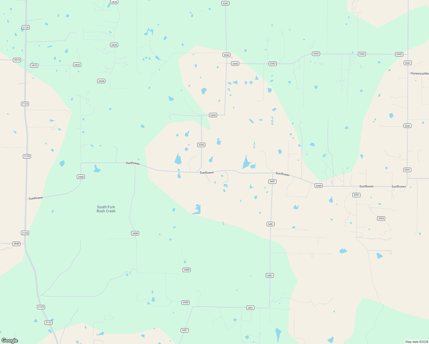 map of restaurants, bars, coffee shops, grocery stores, and more near County Road 3440 in Paradise