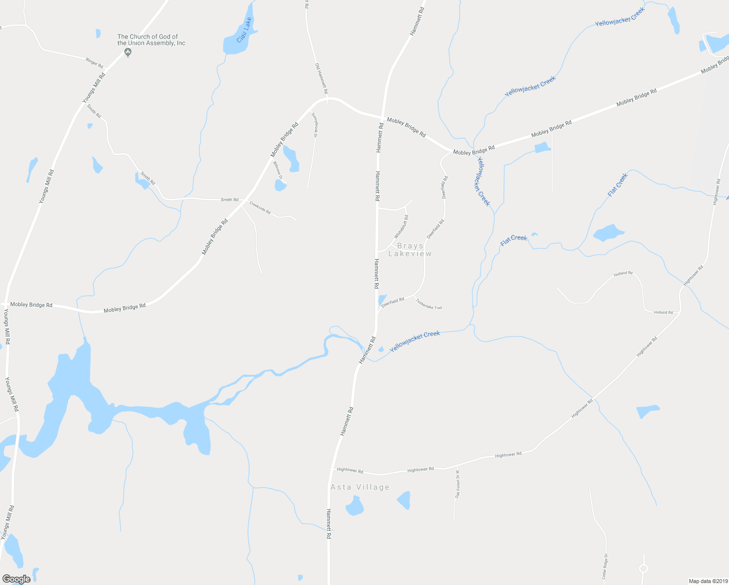 map of restaurants, bars, coffee shops, grocery stores, and more near 3315 Hammett Road in Hogansville