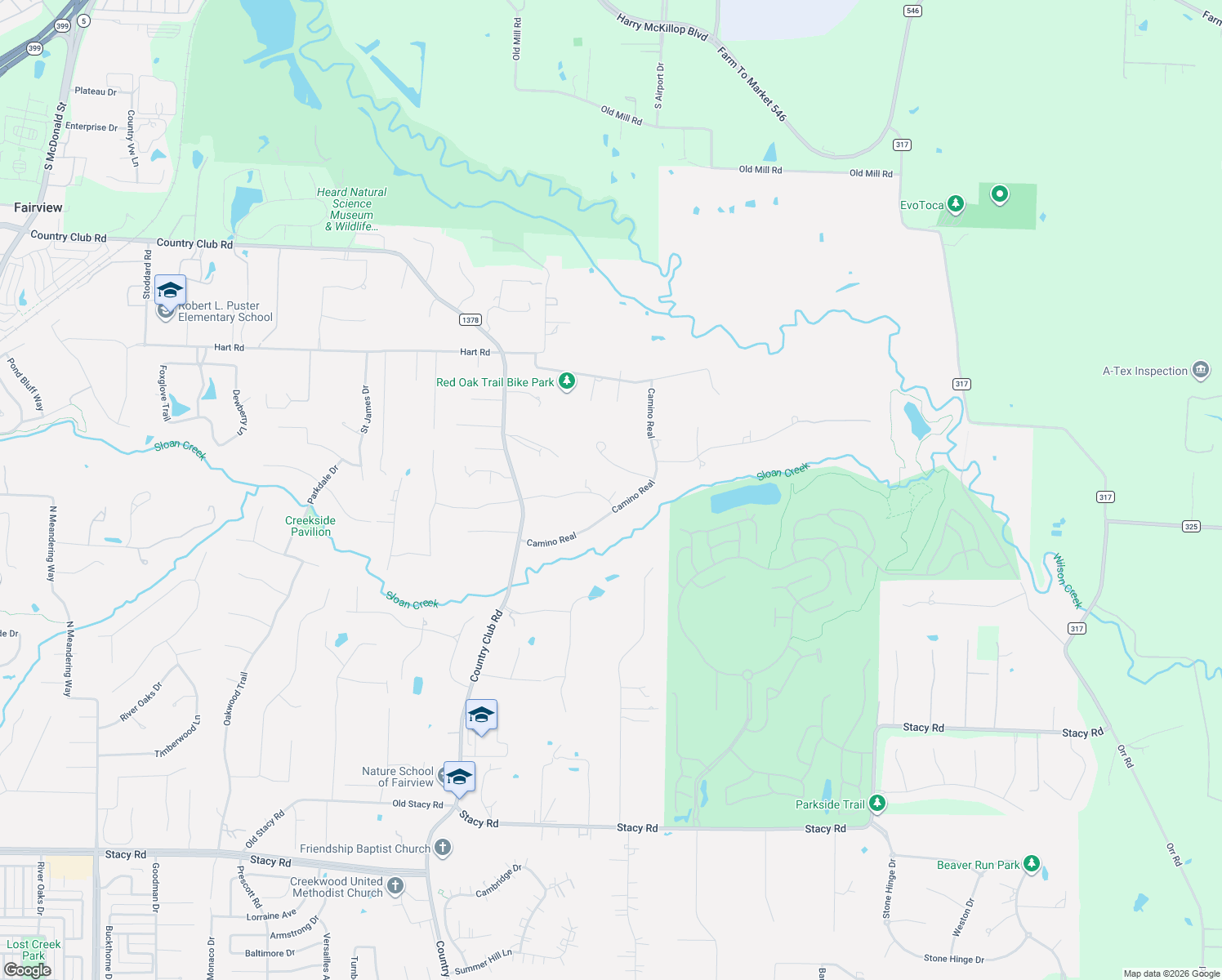 map of restaurants, bars, coffee shops, grocery stores, and more near 1271 Arroyo Blanco Street in McKinney